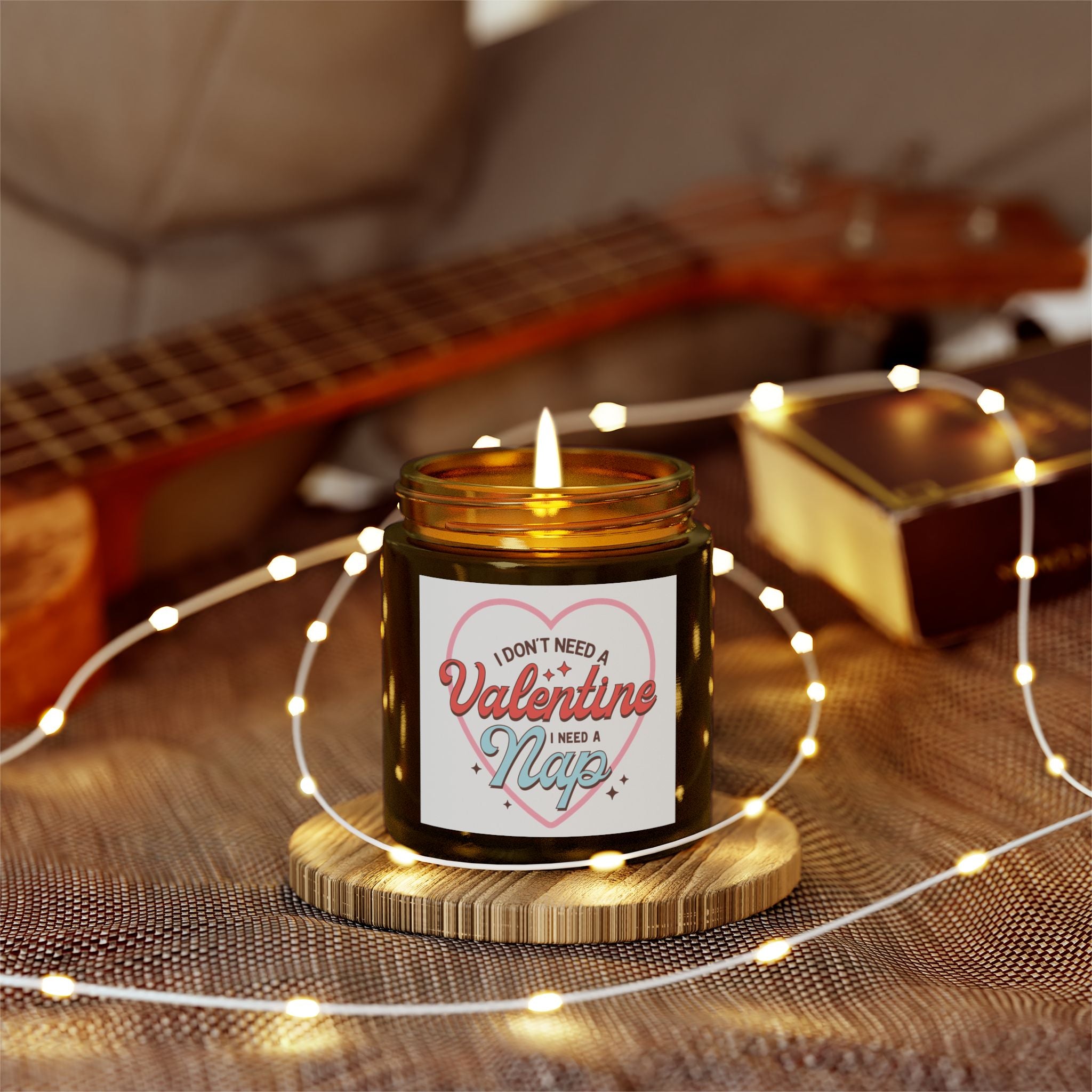 Funny Retro Anti Valentines Day Scented Candle