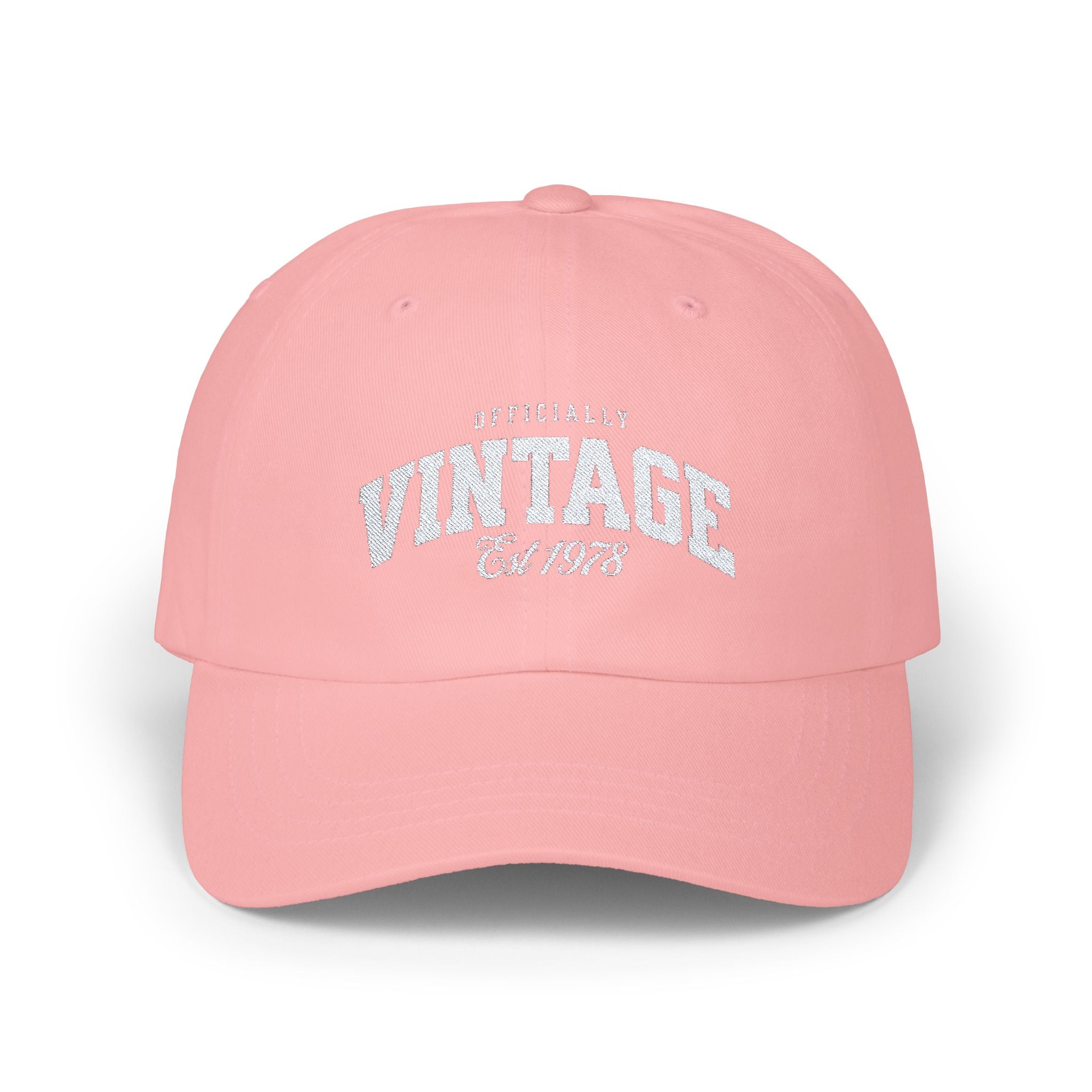 Custom Embroidered Officially Vintage Birthday Hat