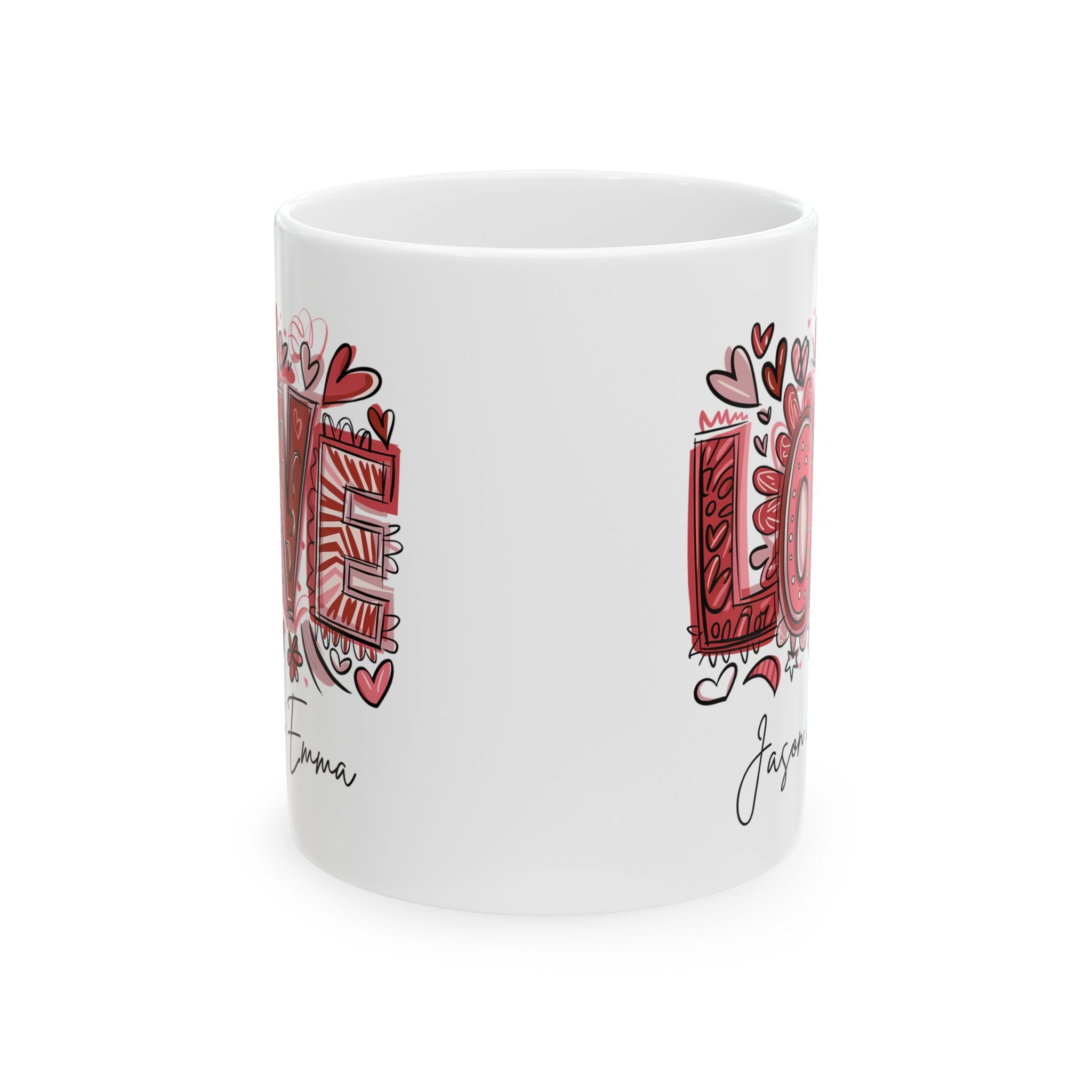 Personalized Retro Love Mug Custom Name Love Mug Coffee Custom Love Coffee Cup Cute Valentines Day Gift For Wife Valentines Gift Girlfriend
