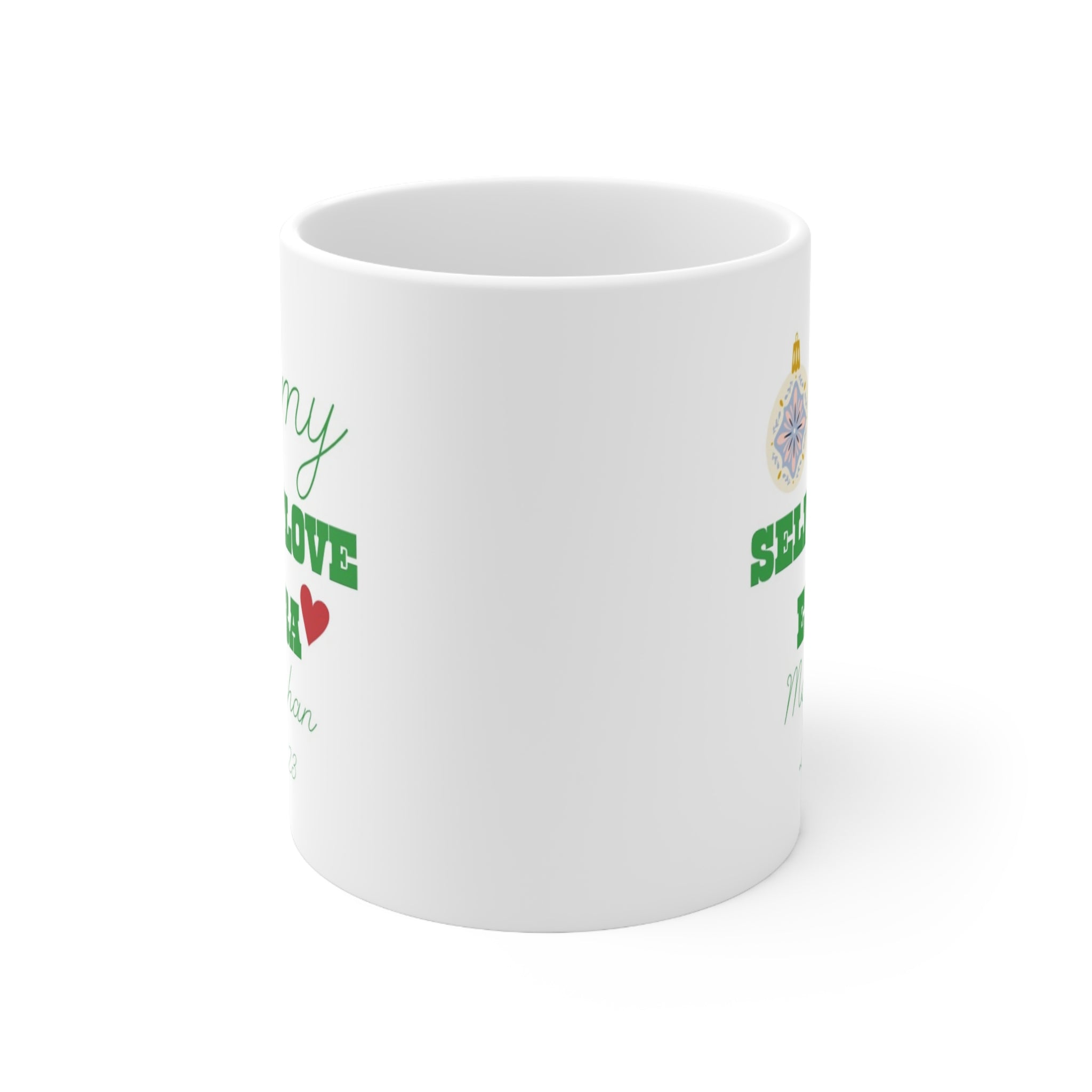 Self-Love Era Christmas Mug- Personalization Available