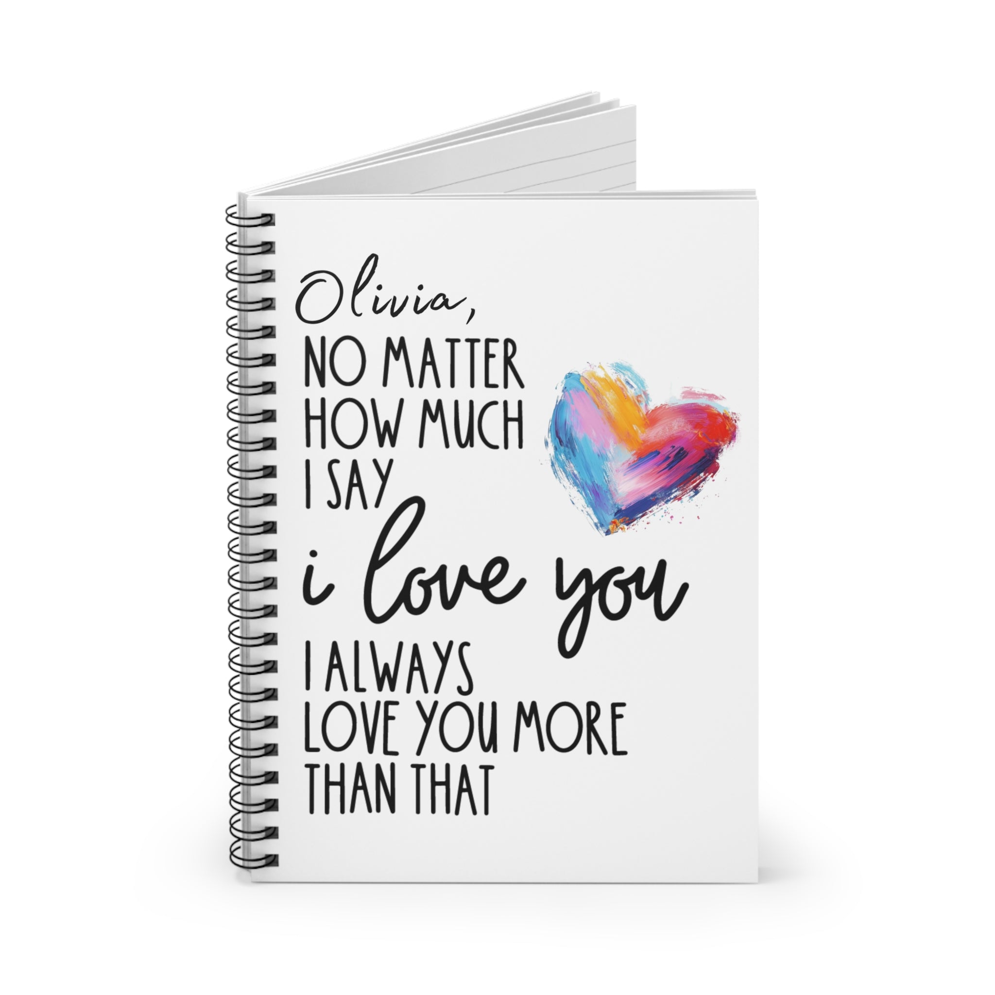 Personalized Love Affirmation Notebook