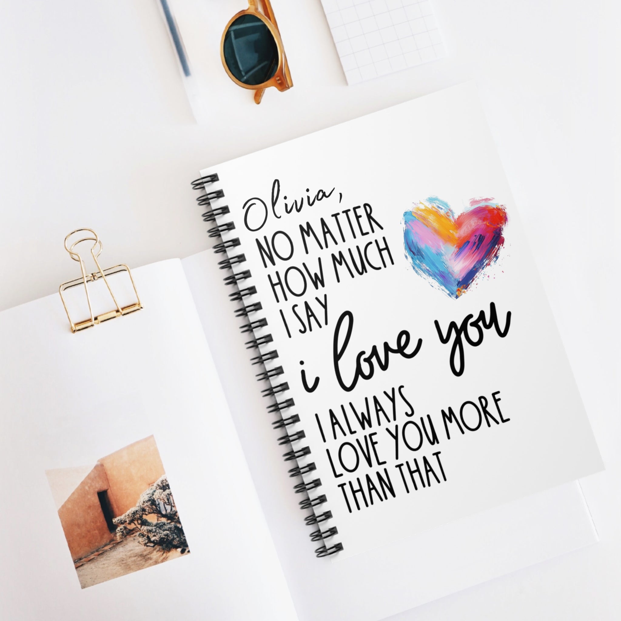 Personalized Love Affirmation Notebook