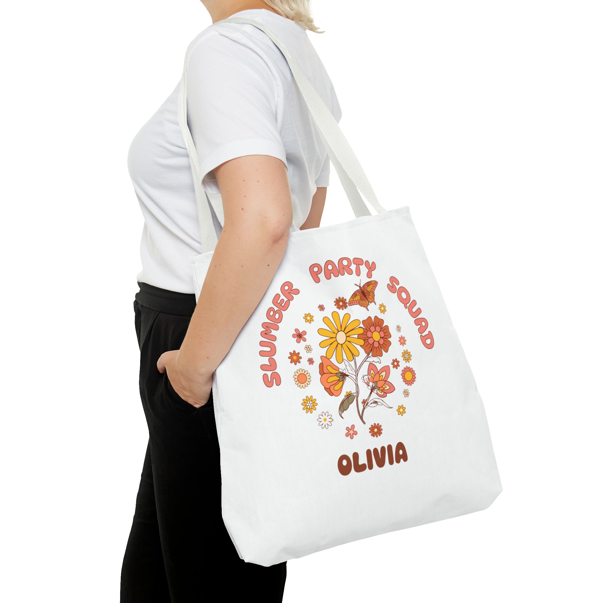 Slumber Party Favor Hippie Tote Bag