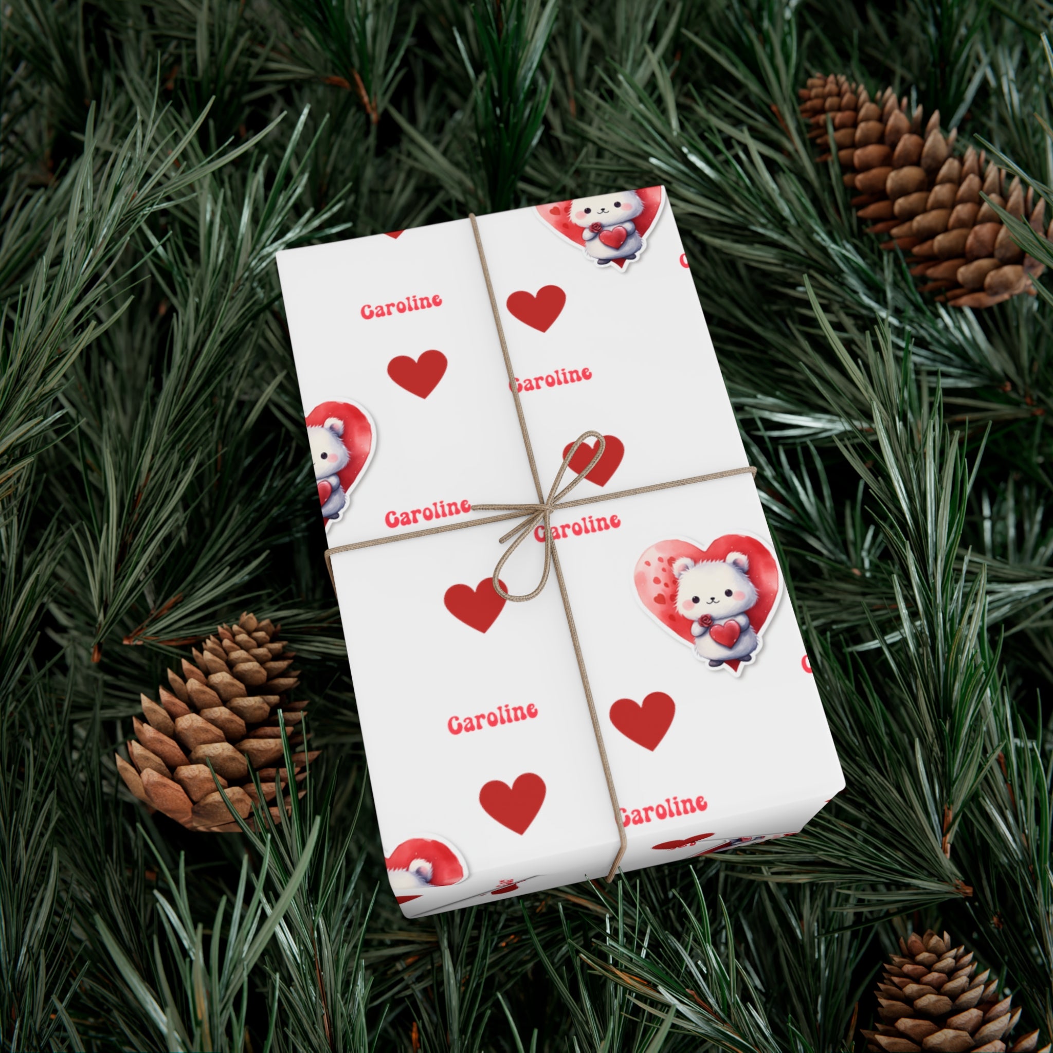 Custom Valentines Day Gift Wrap For Girl