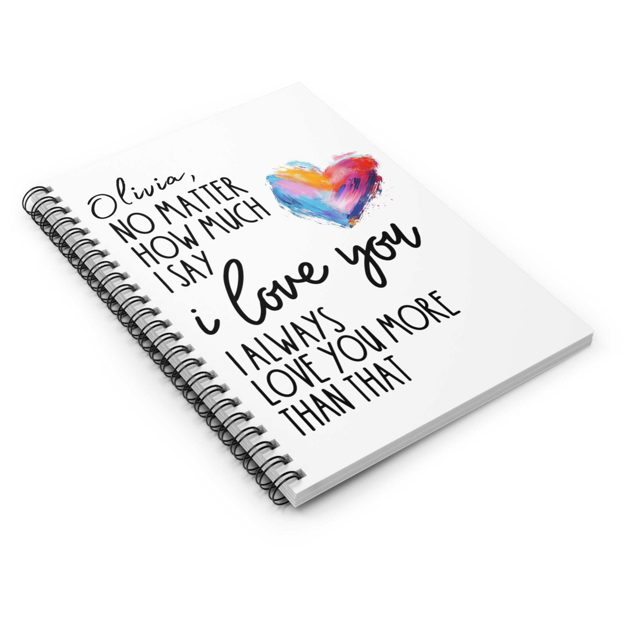Personalized Love Affirmation Notebook