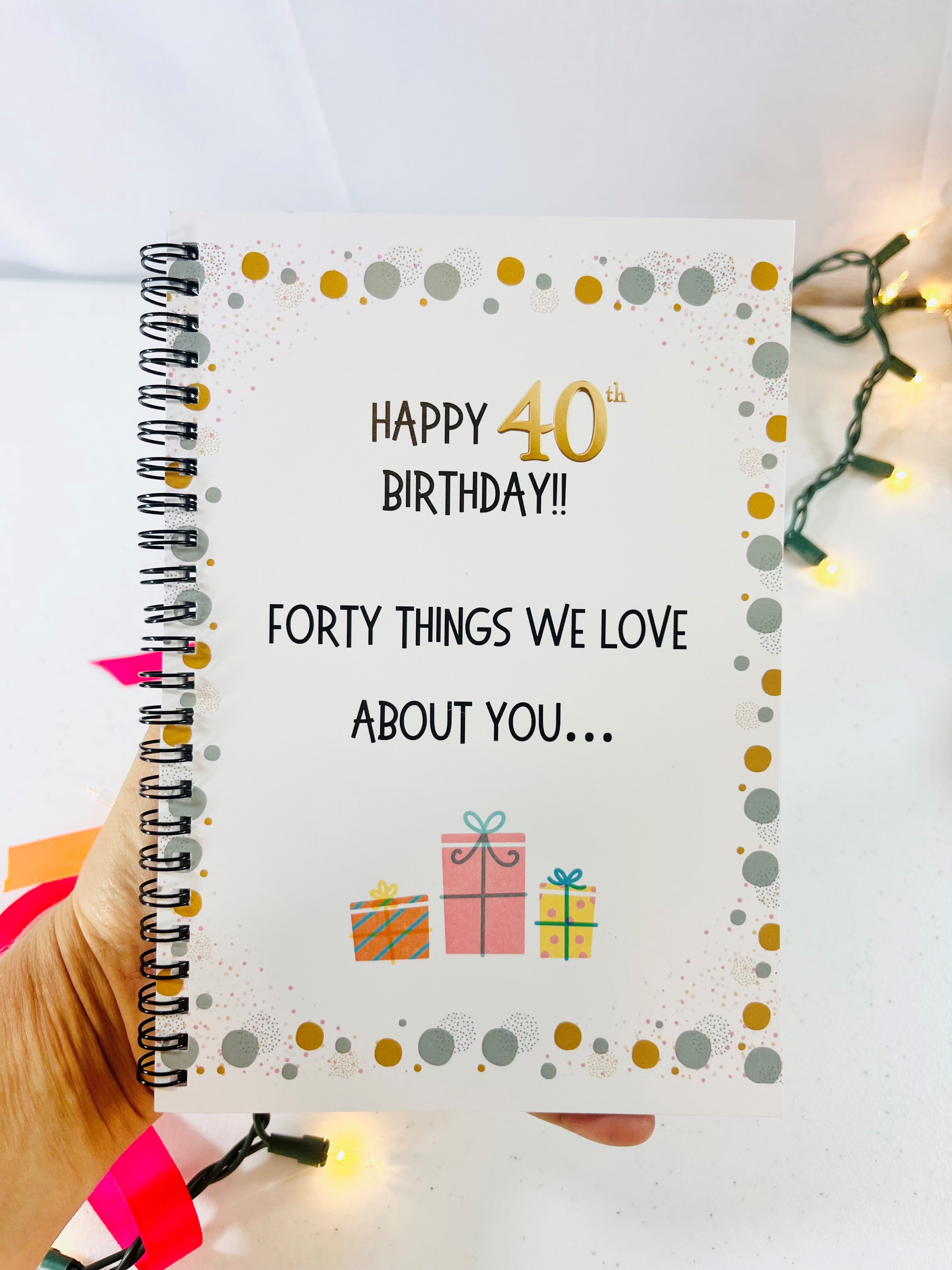 Personalized Happy Birthday Notebook