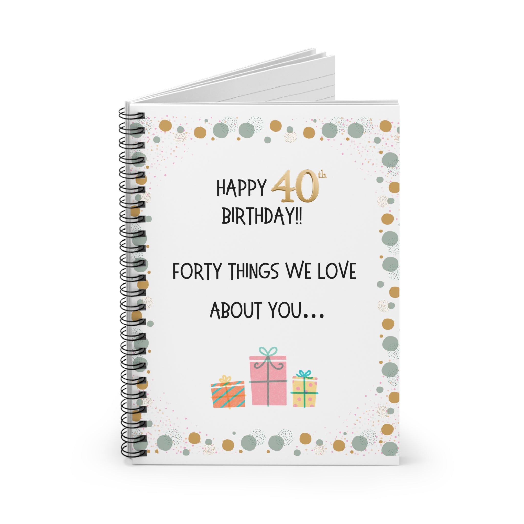 Personalized Happy Birthday Notebook