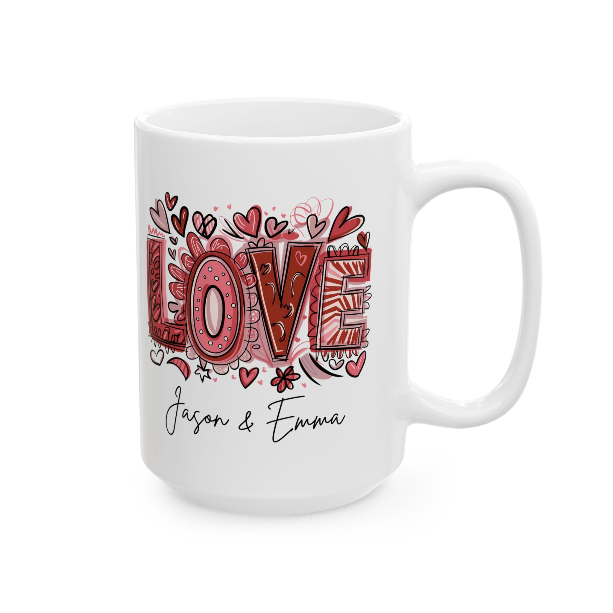 Personalized Retro Love Mug Custom Name Love Mug Coffee Custom Love Coffee Cup Cute Valentines Day Gift For Wife Valentines Gift Girlfriend
