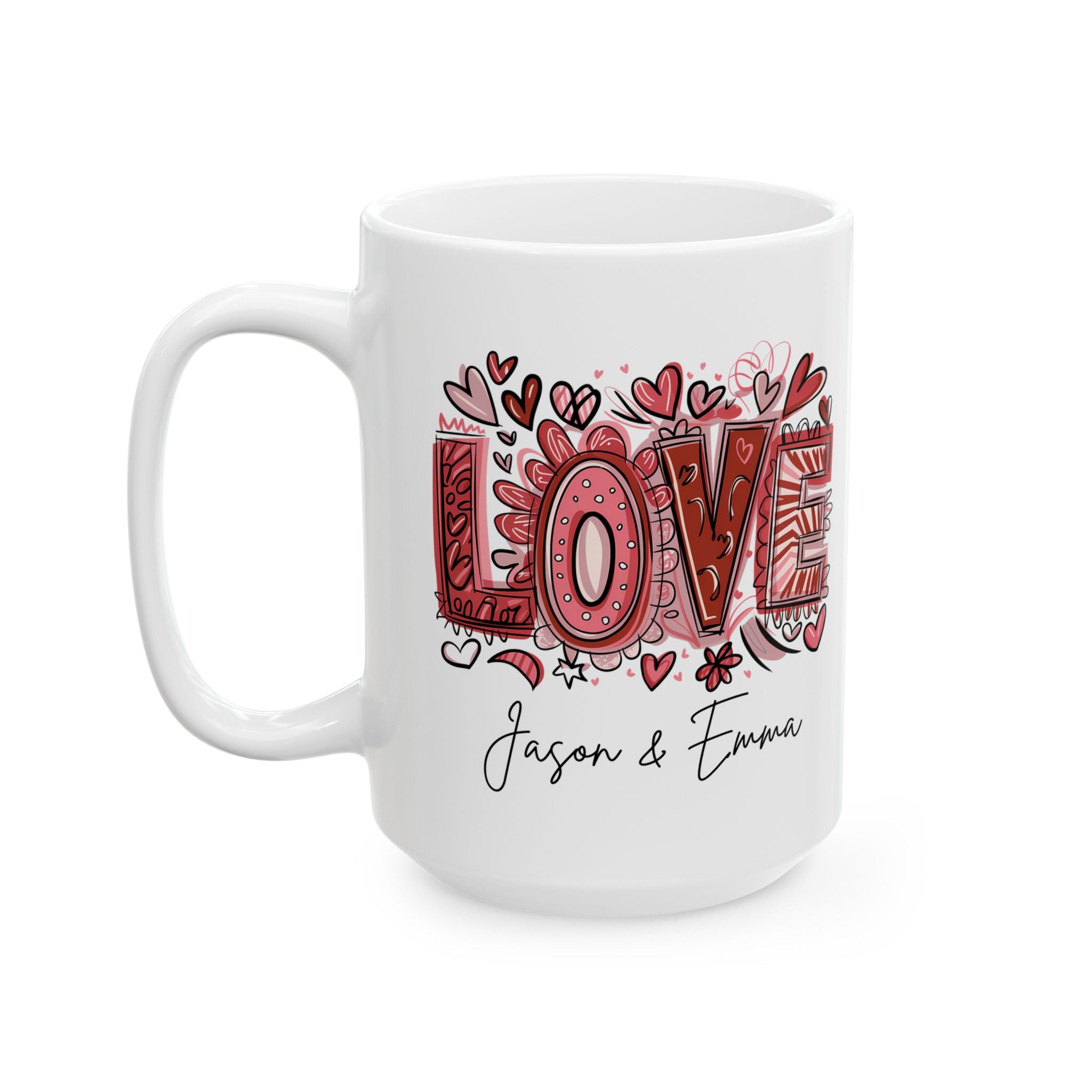 Personalized Retro Love Mug Custom Name Love Mug Coffee Custom Love Coffee Cup Cute Valentines Day Gift For Wife Valentines Gift Girlfriend