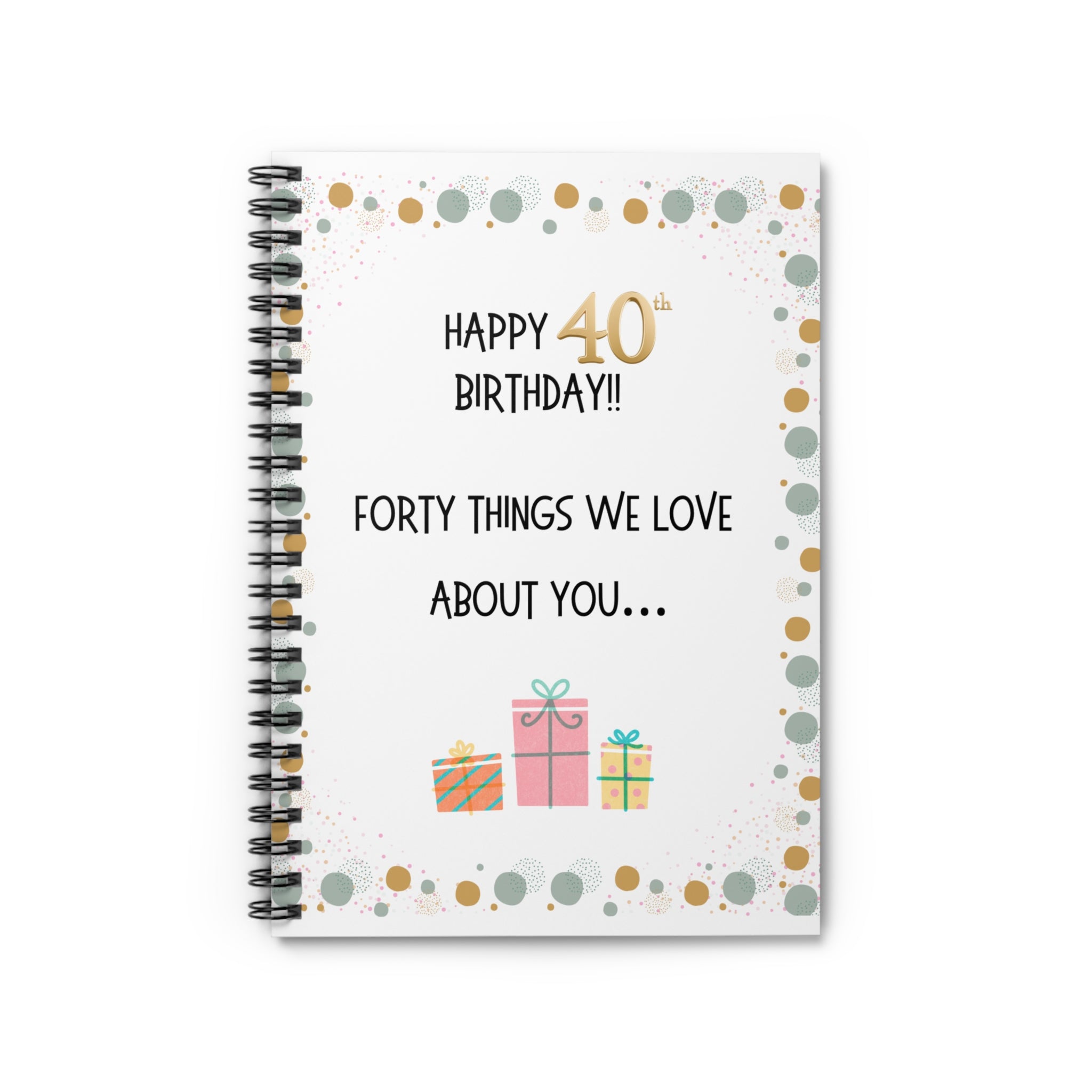 Personalized Happy Birthday Notebook