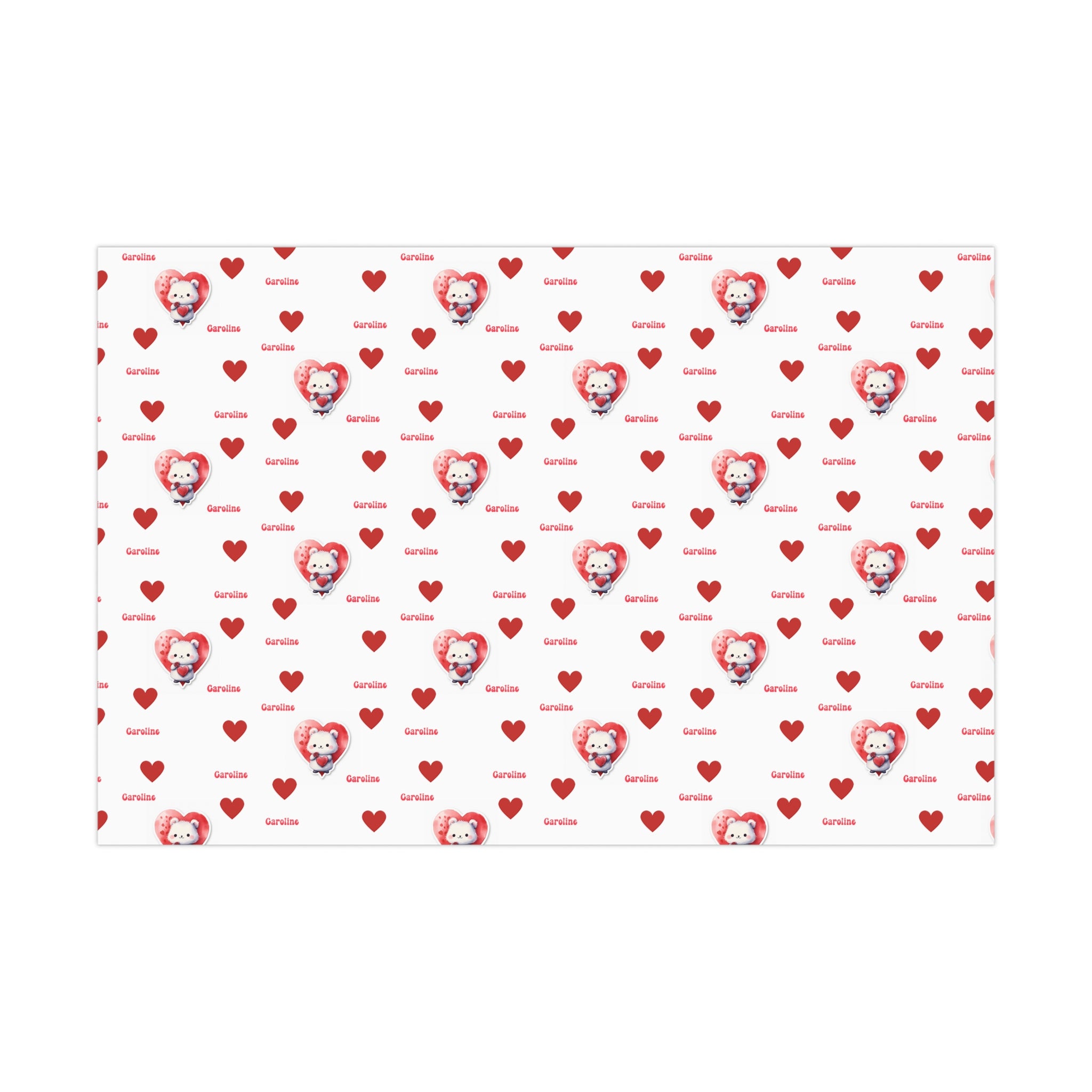 Custom Valentines Day Gift Wrap For Girl