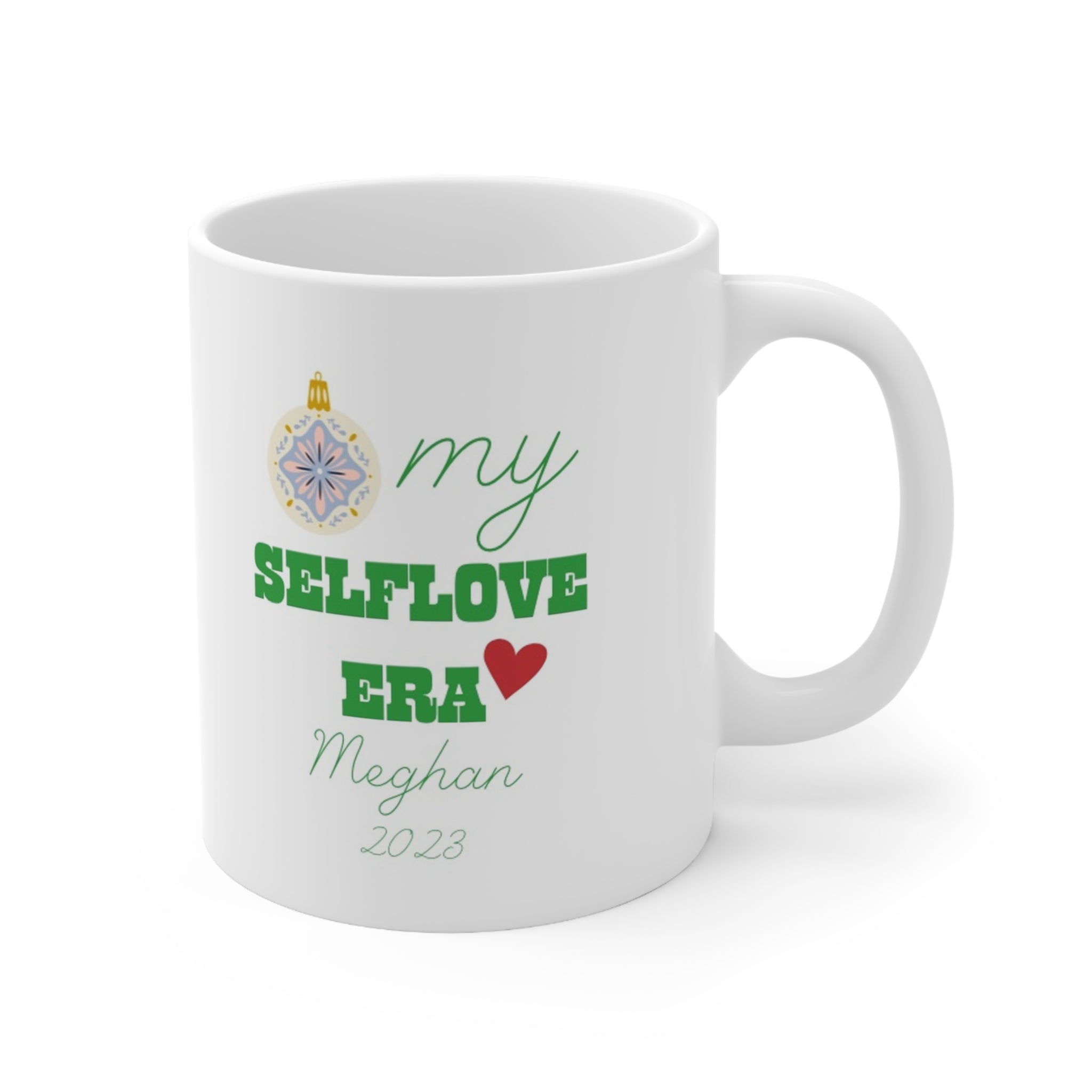 Self-Love Era Christmas Mug- Personalization Available