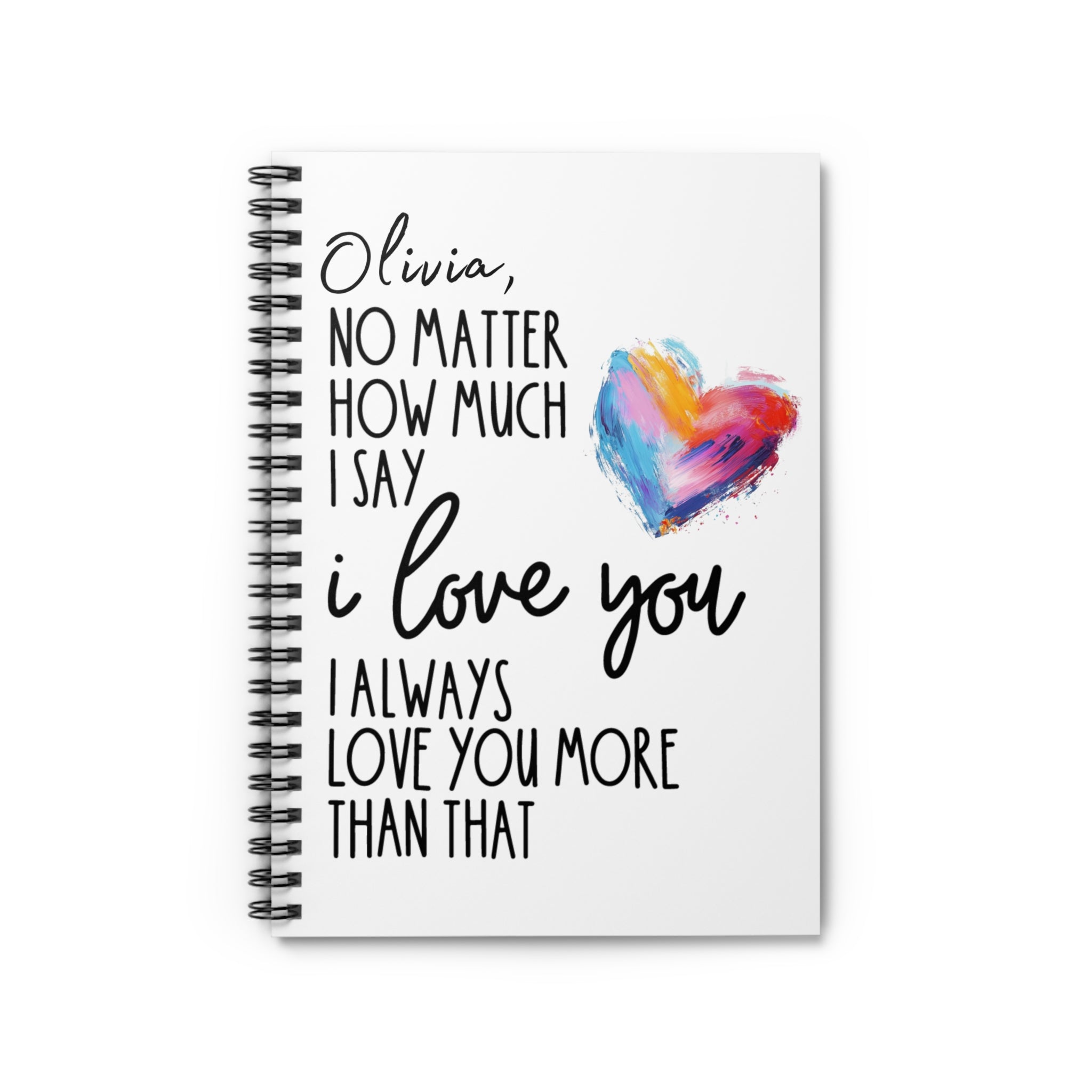 Personalized Love Affirmation Notebook