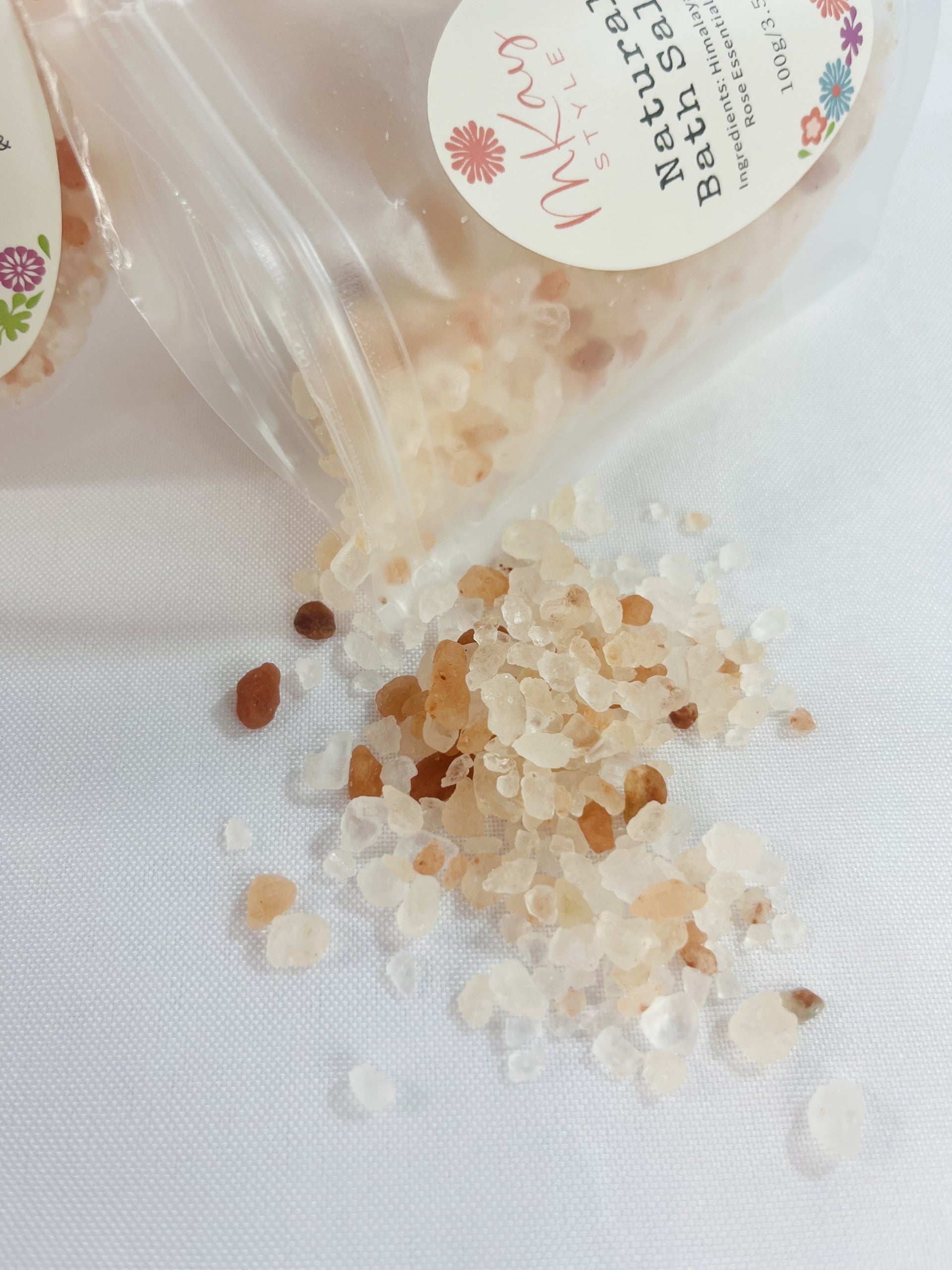 Rose Bath Salt Packs
