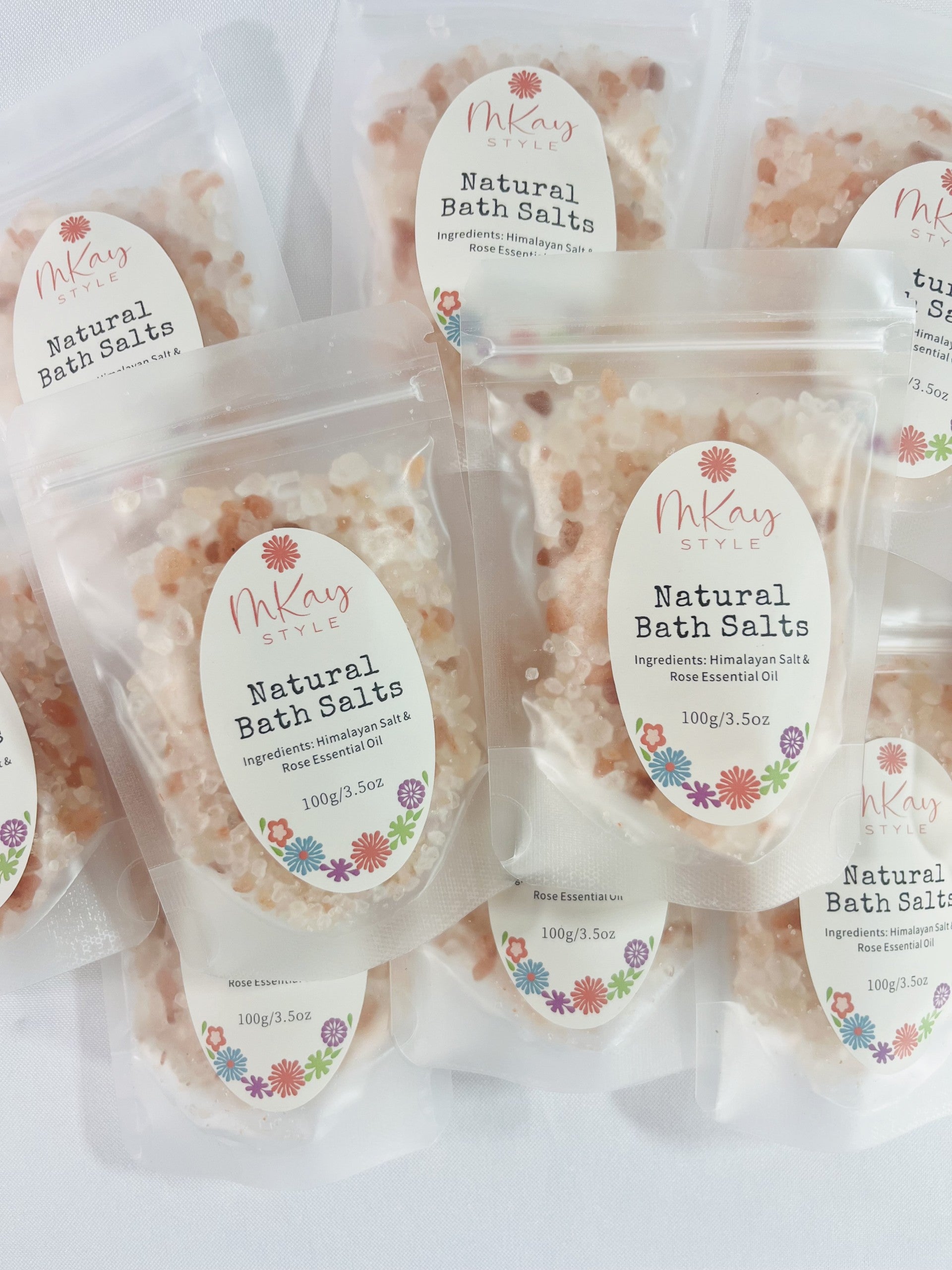 Rose Bath Salt Packs
