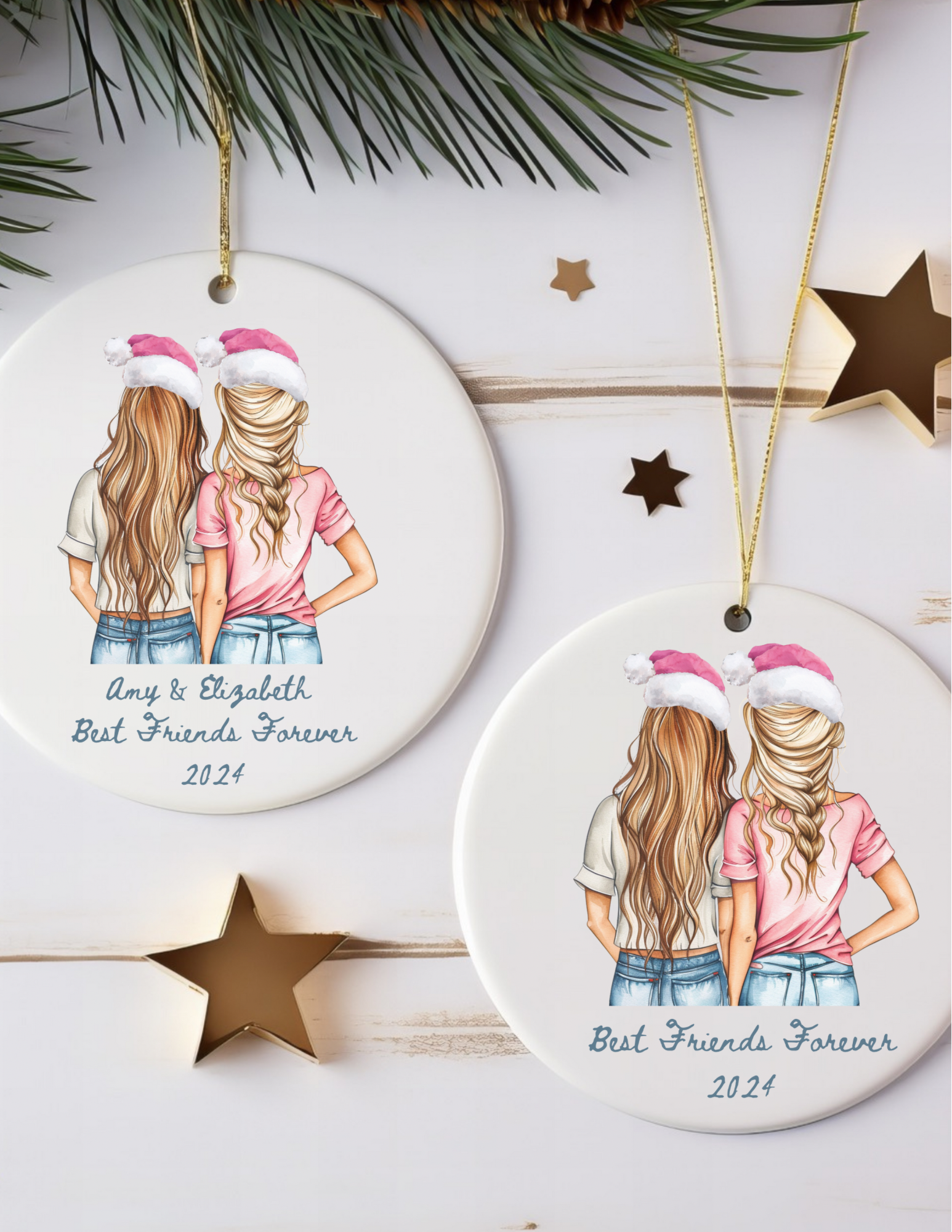 Personalized Best Friends Forever Ornament