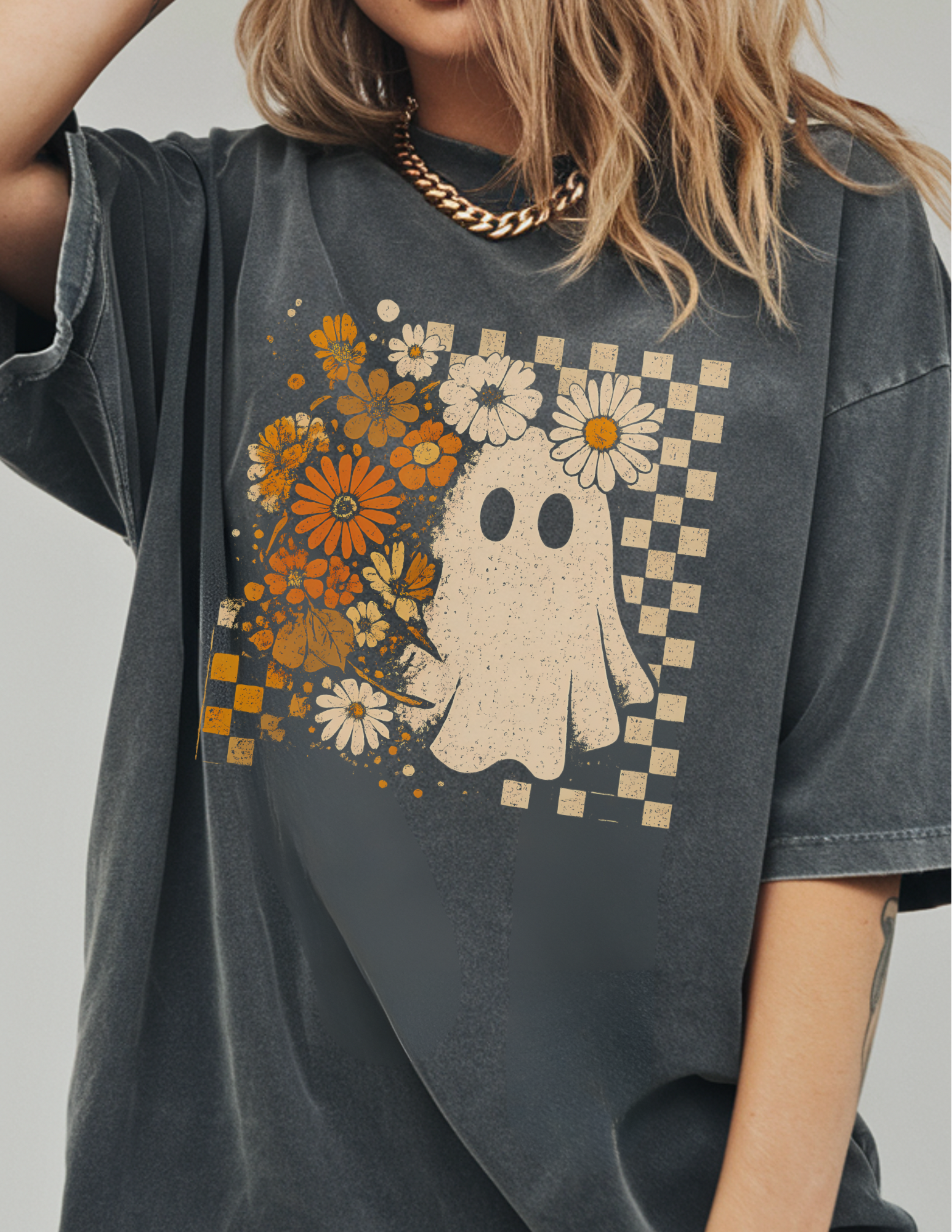 Boho Floral Ghost Shirt