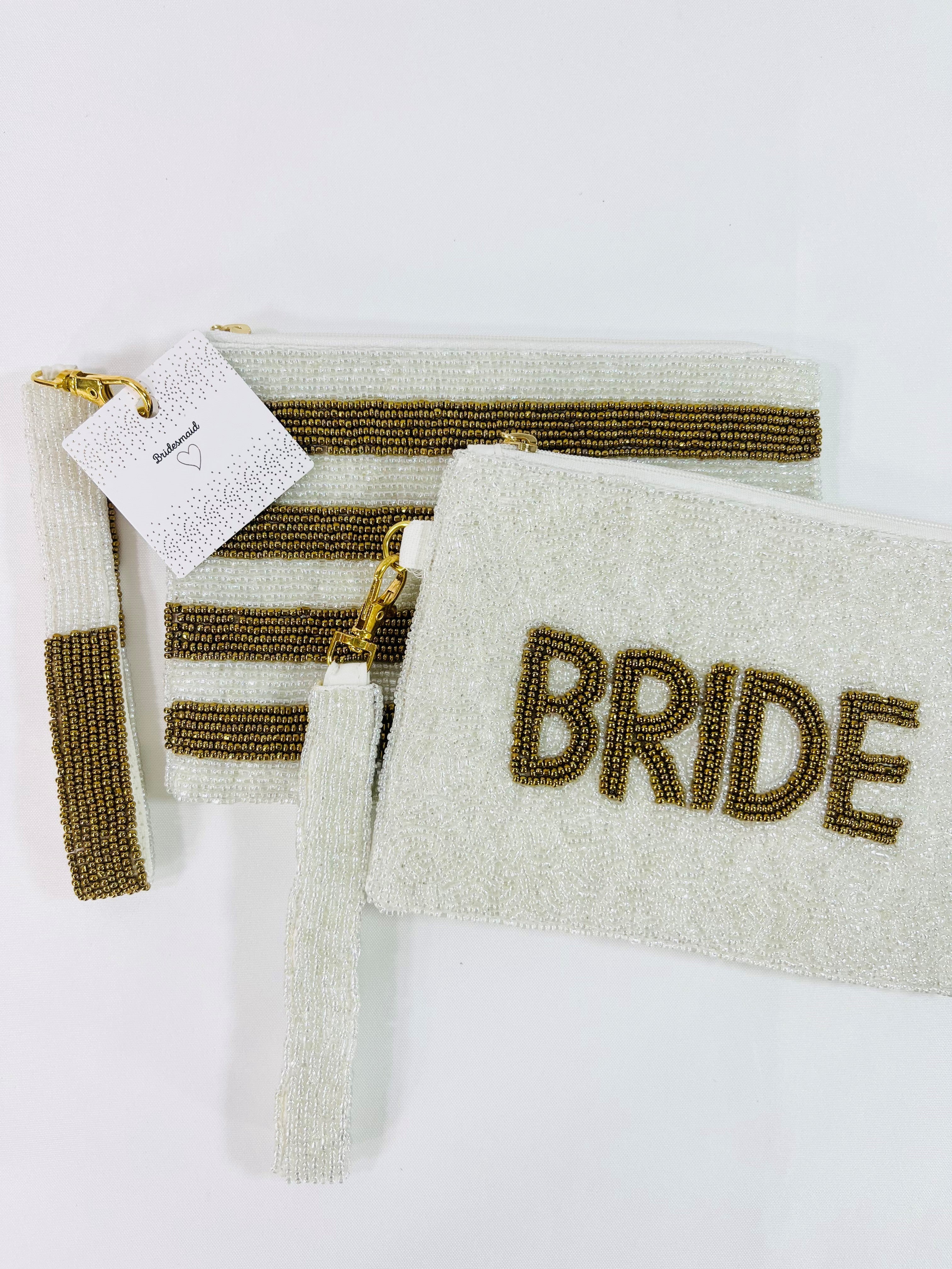 Bride & Bridesmaid Beaded Coin Pouch