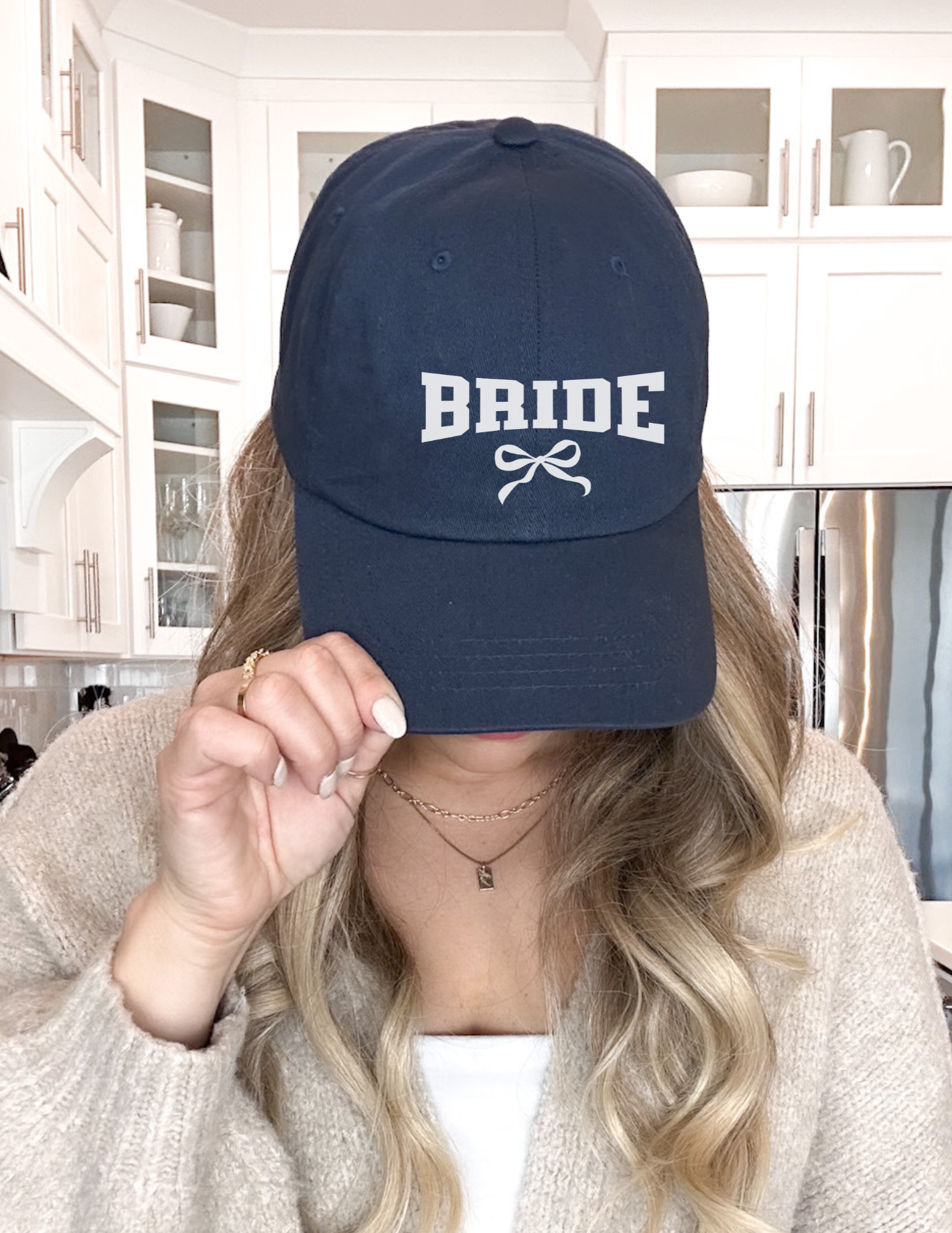 Embroidered Bride Cap