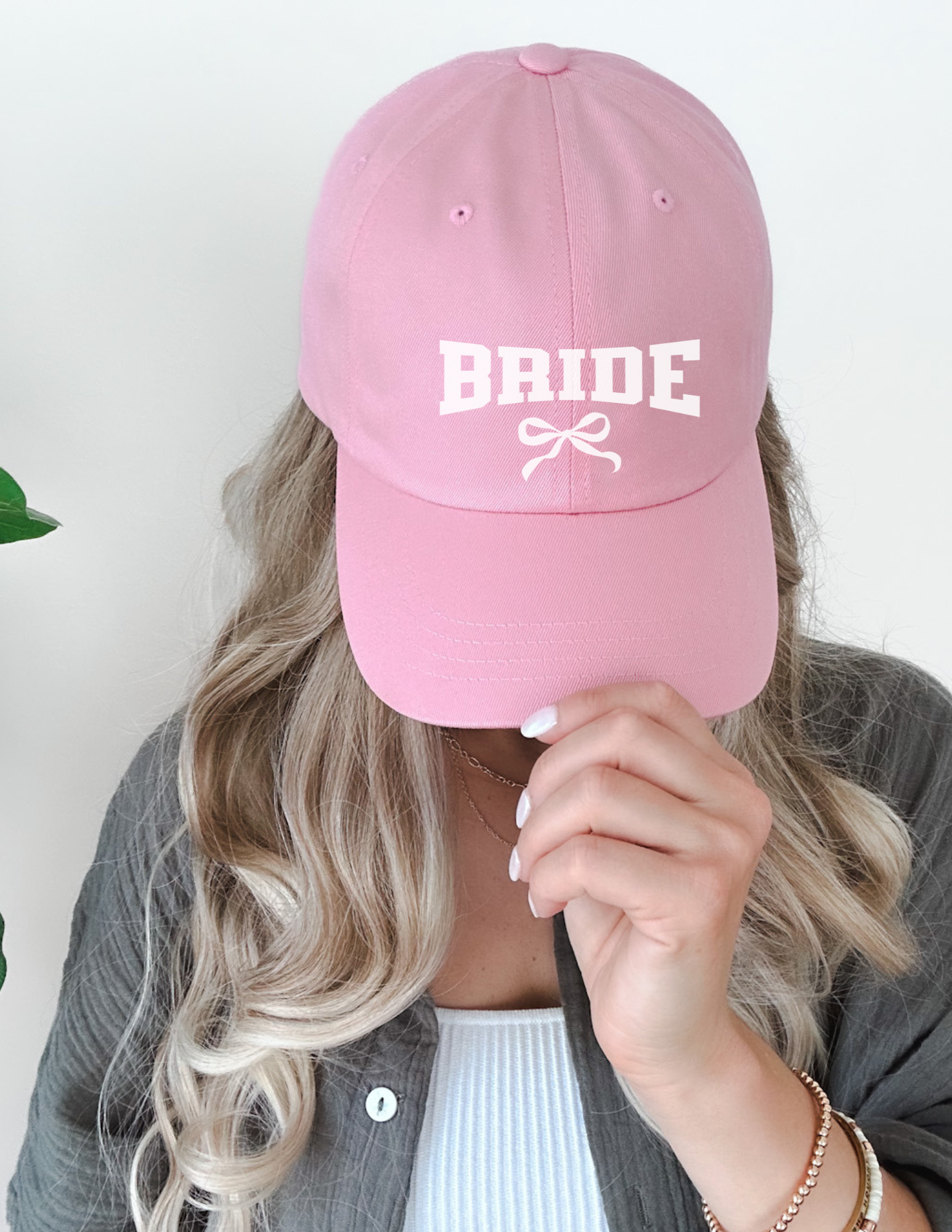 Embroidered Bride Cap