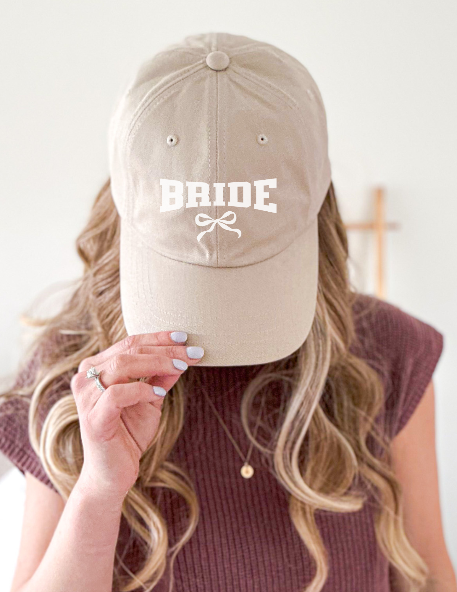 Embroidered Bride Cap
