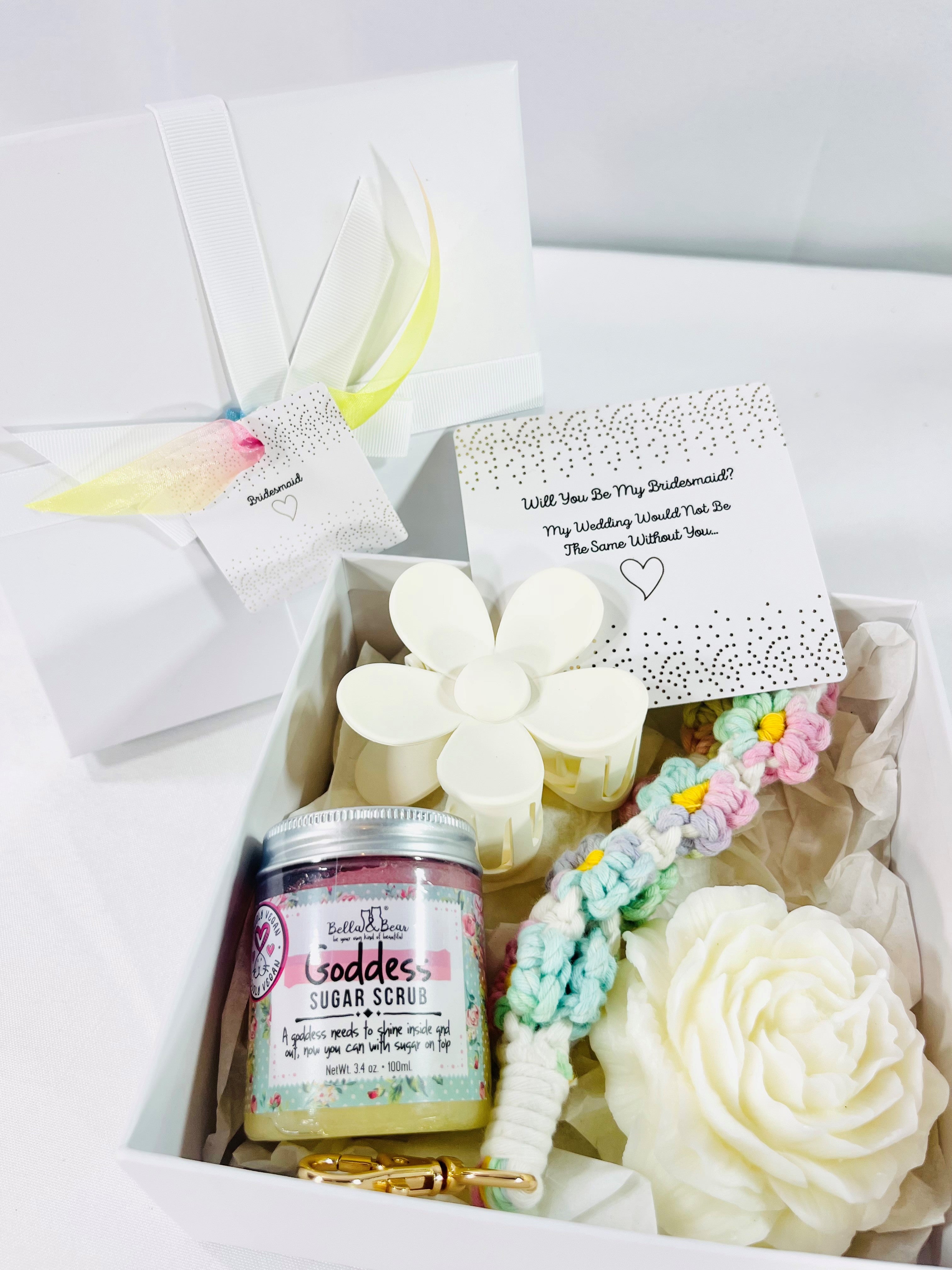 Preppy Flower Bridesmaid Proposal Gift Box