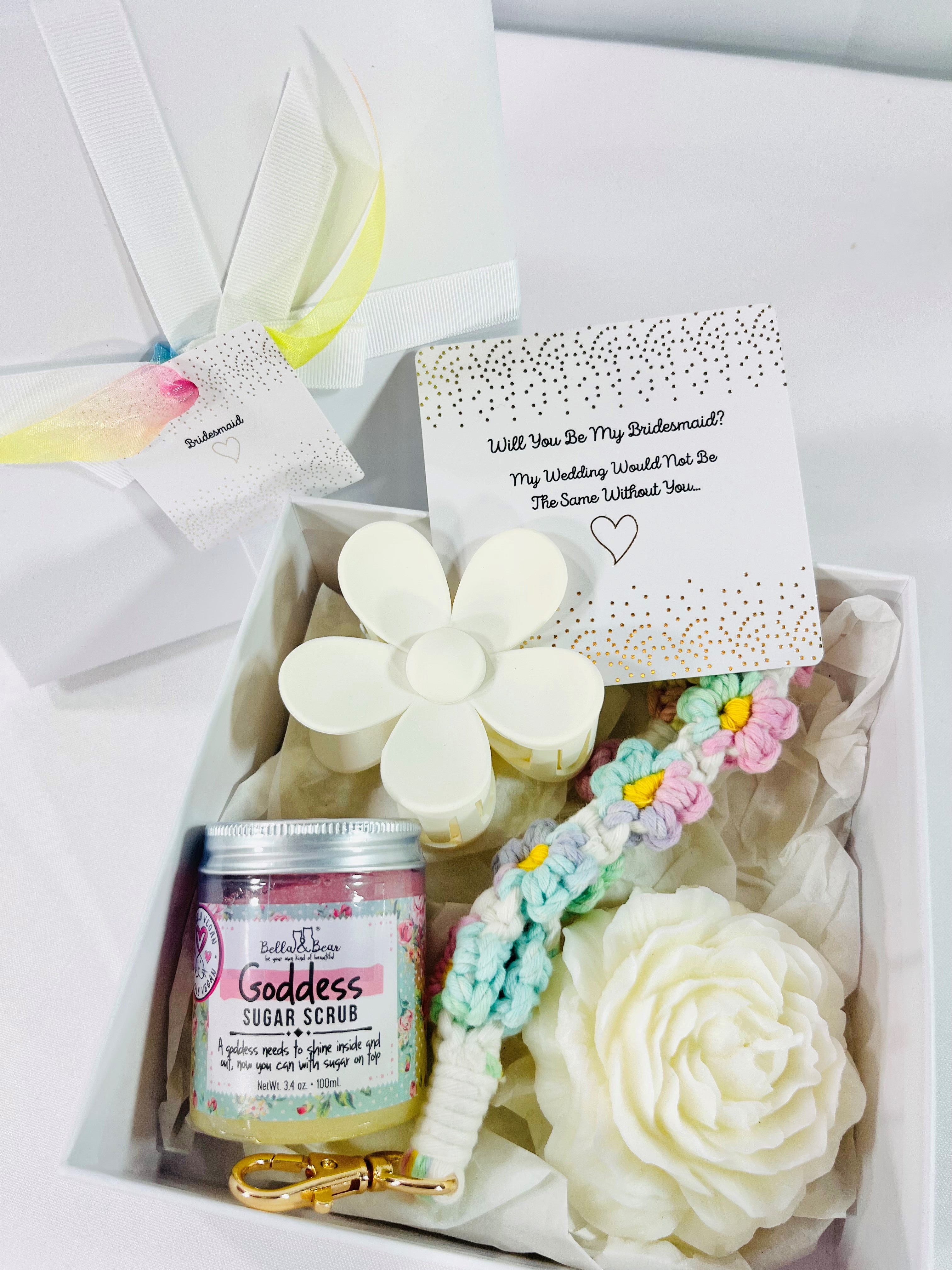 Preppy Flower Bridesmaid Proposal Gift Box