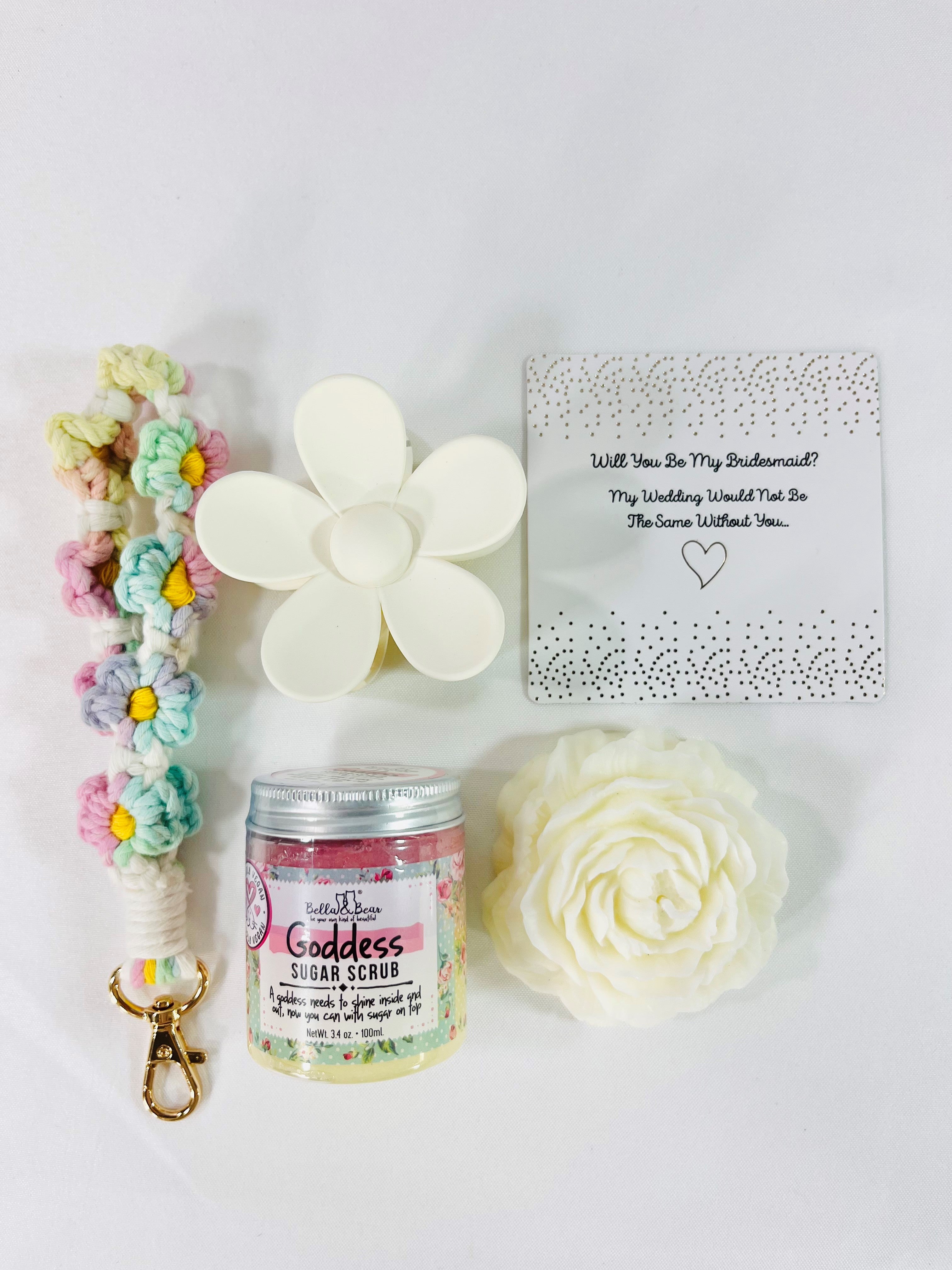 Preppy Flower Bridesmaid Proposal Gift Box