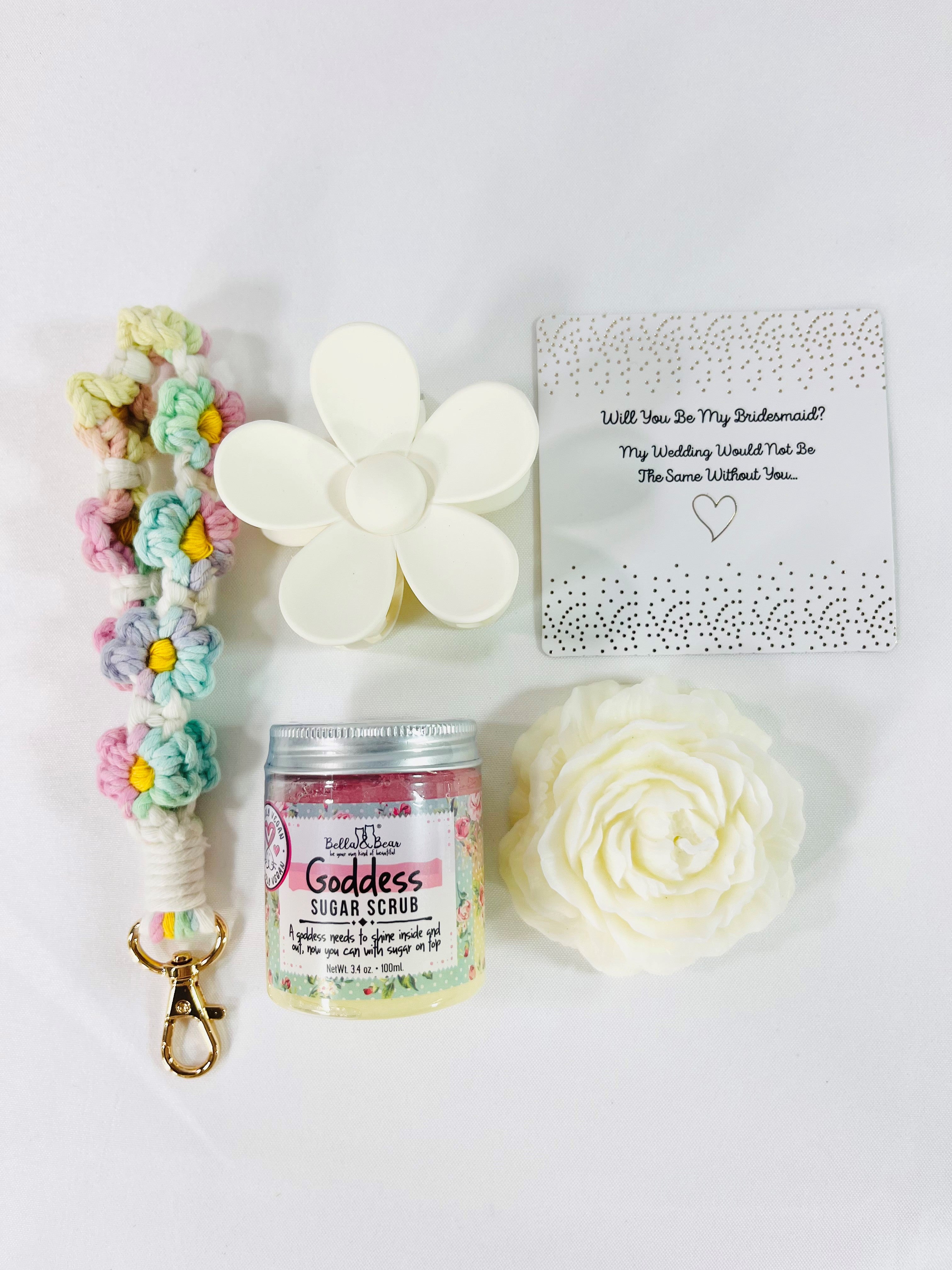 Preppy Flower Bridesmaid Proposal Gift Box