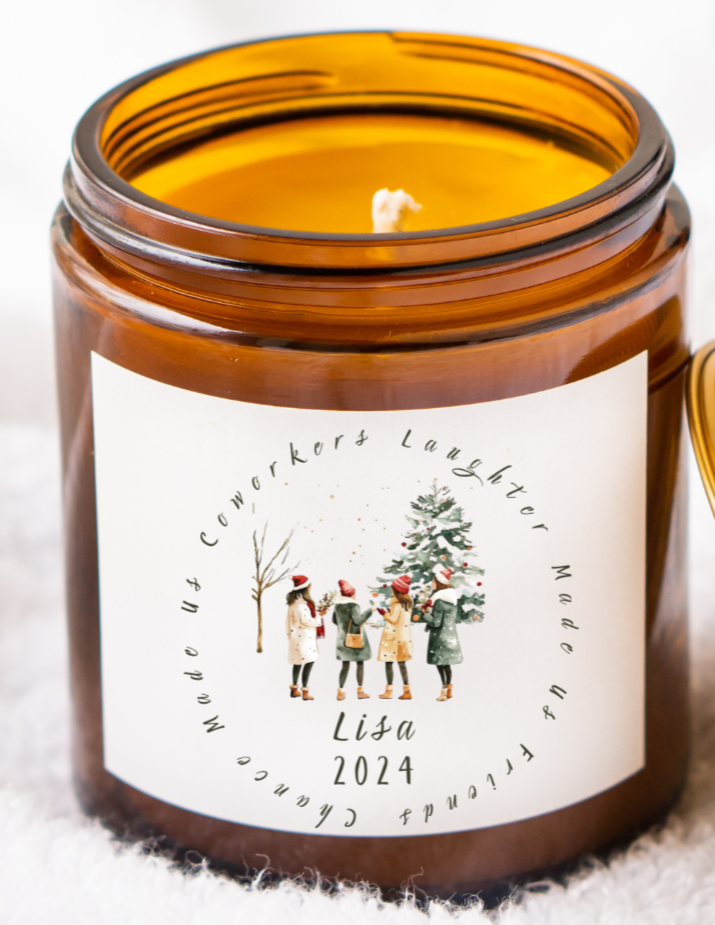 Personalized Coworker Candle Gift