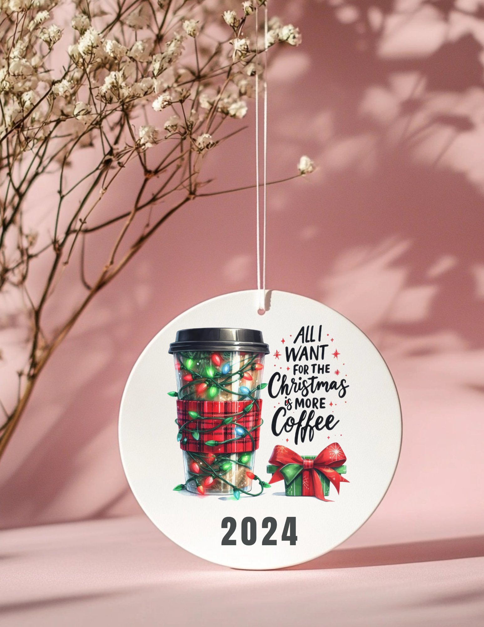 Coffee Lover Christmas Ornament