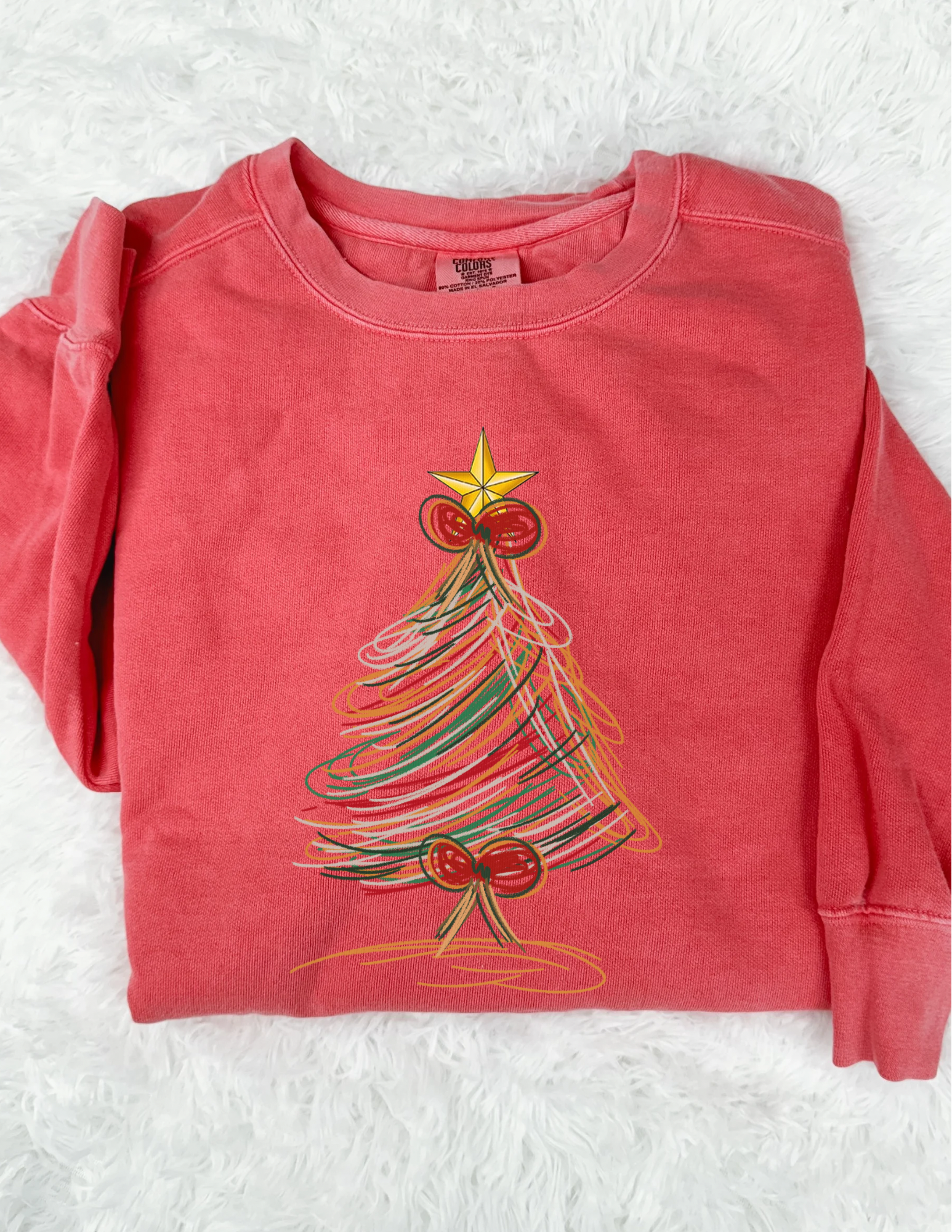 Retro Christmas Tree Crewneck
