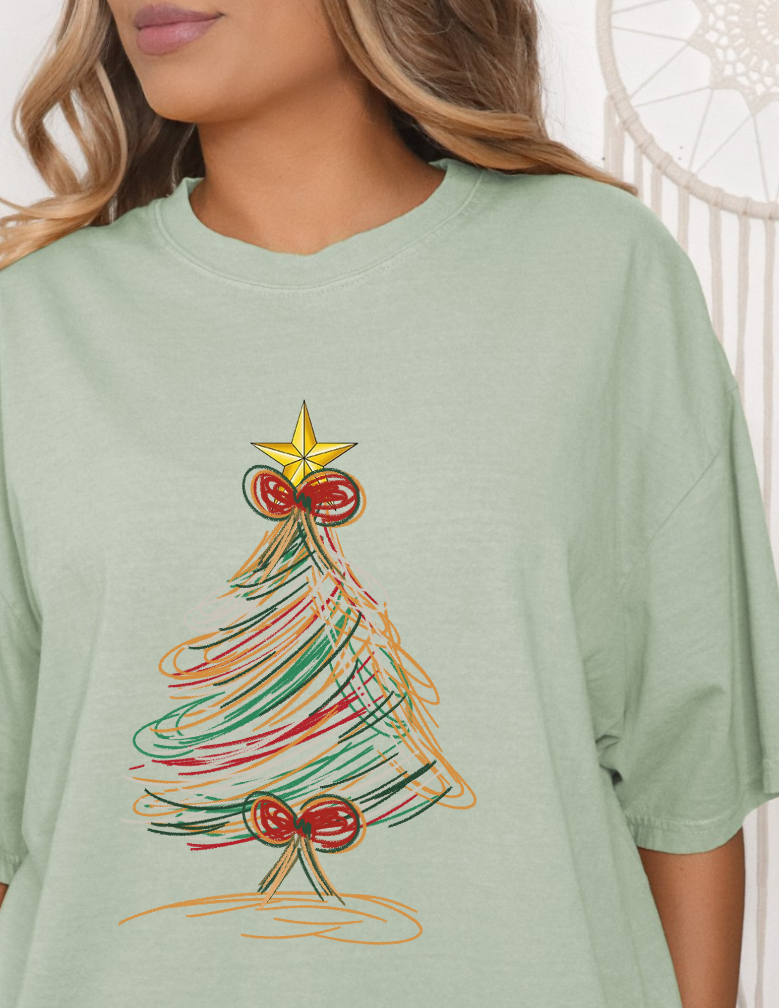Retro Christmas Tree Crewneck