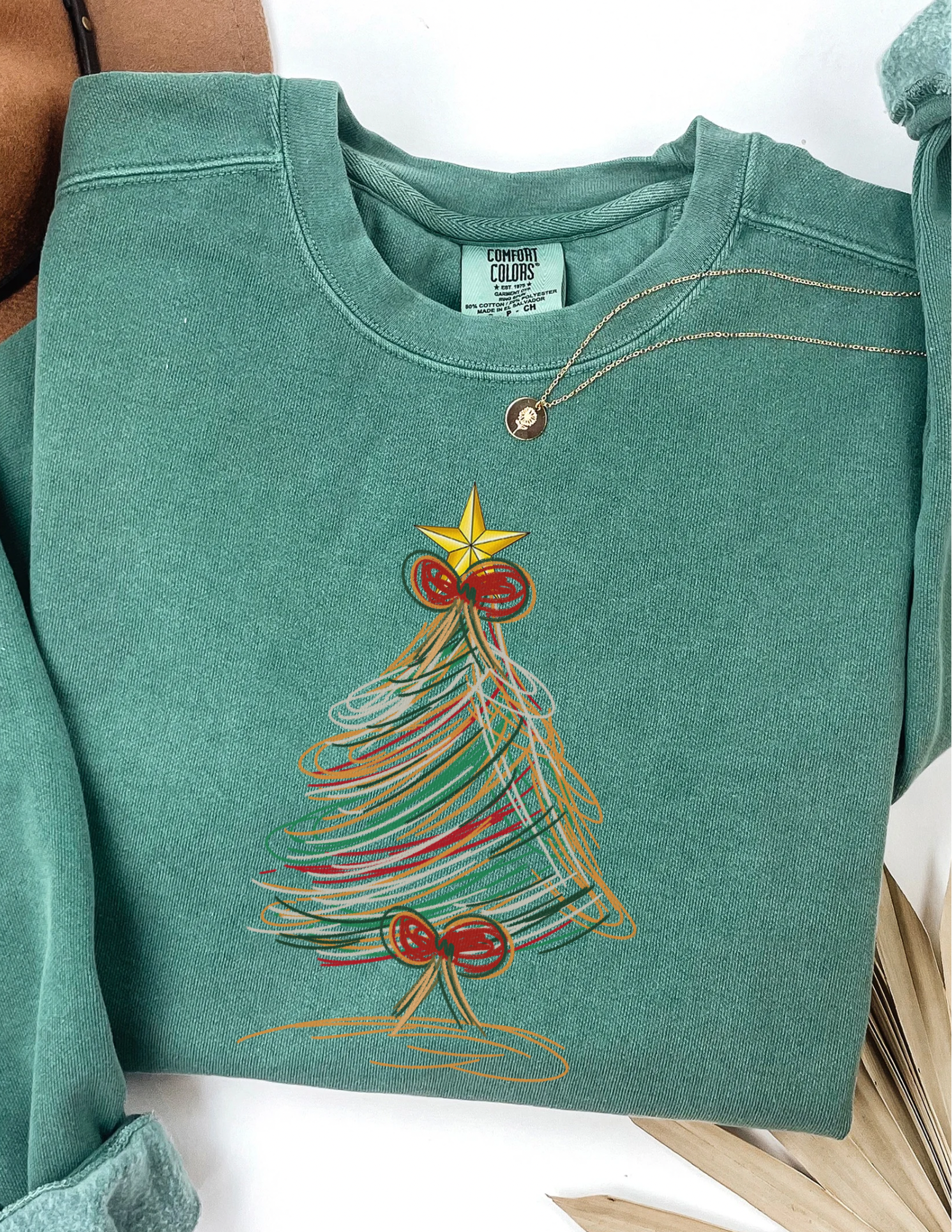 Retro Christmas Tree Crewneck