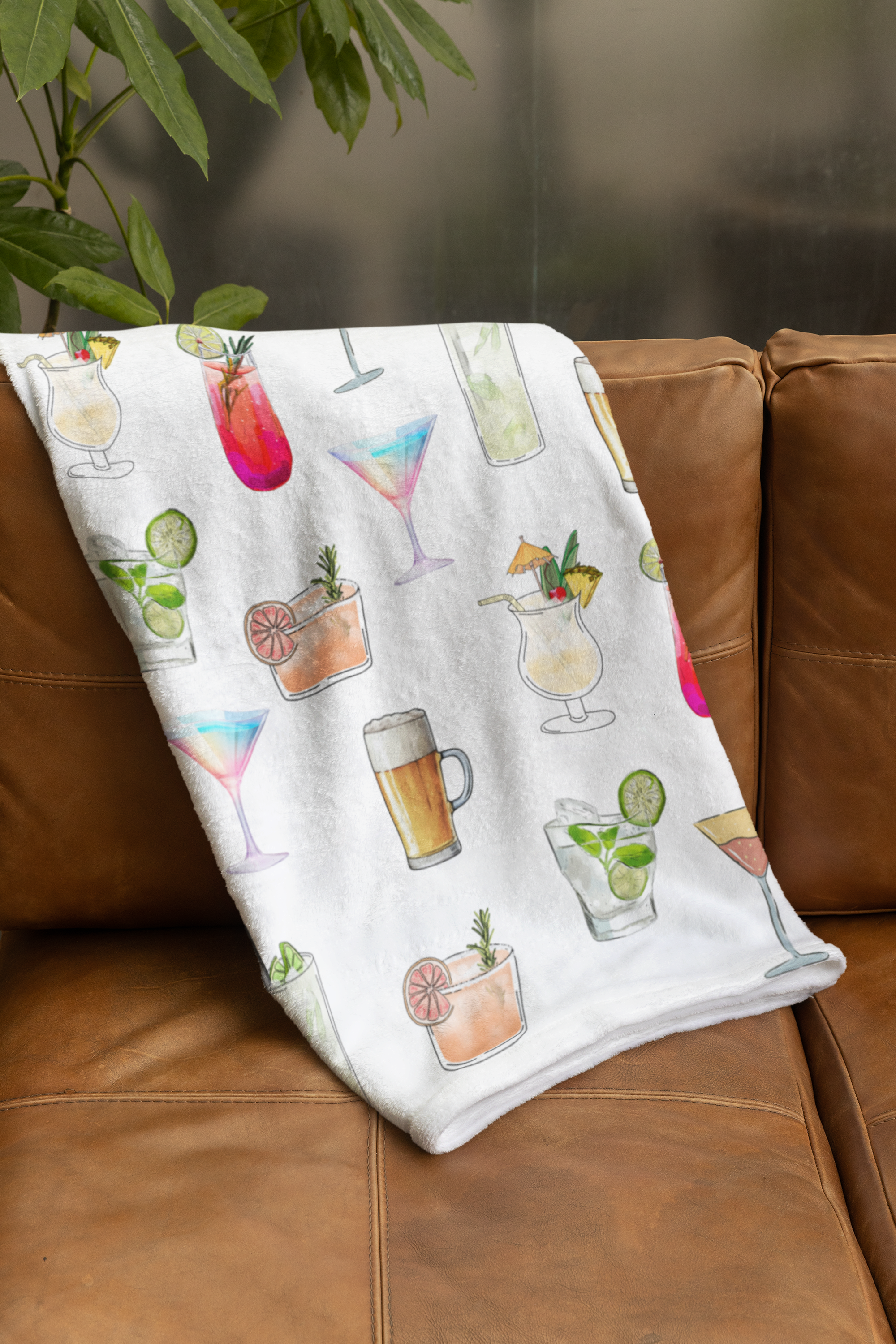 21st Birthday Cozy Cocktail Blanket
