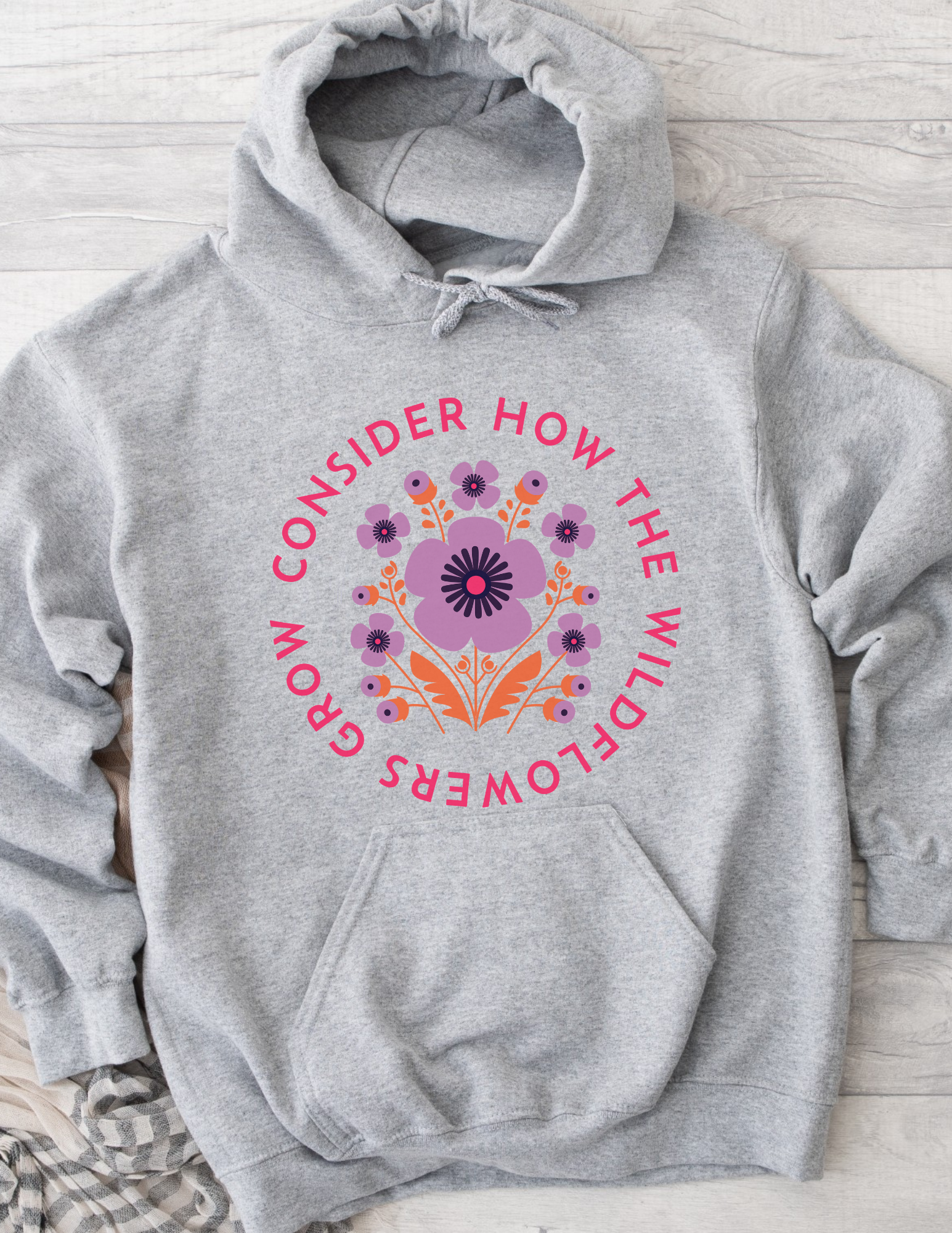 Trendy Wildflower Hoodie