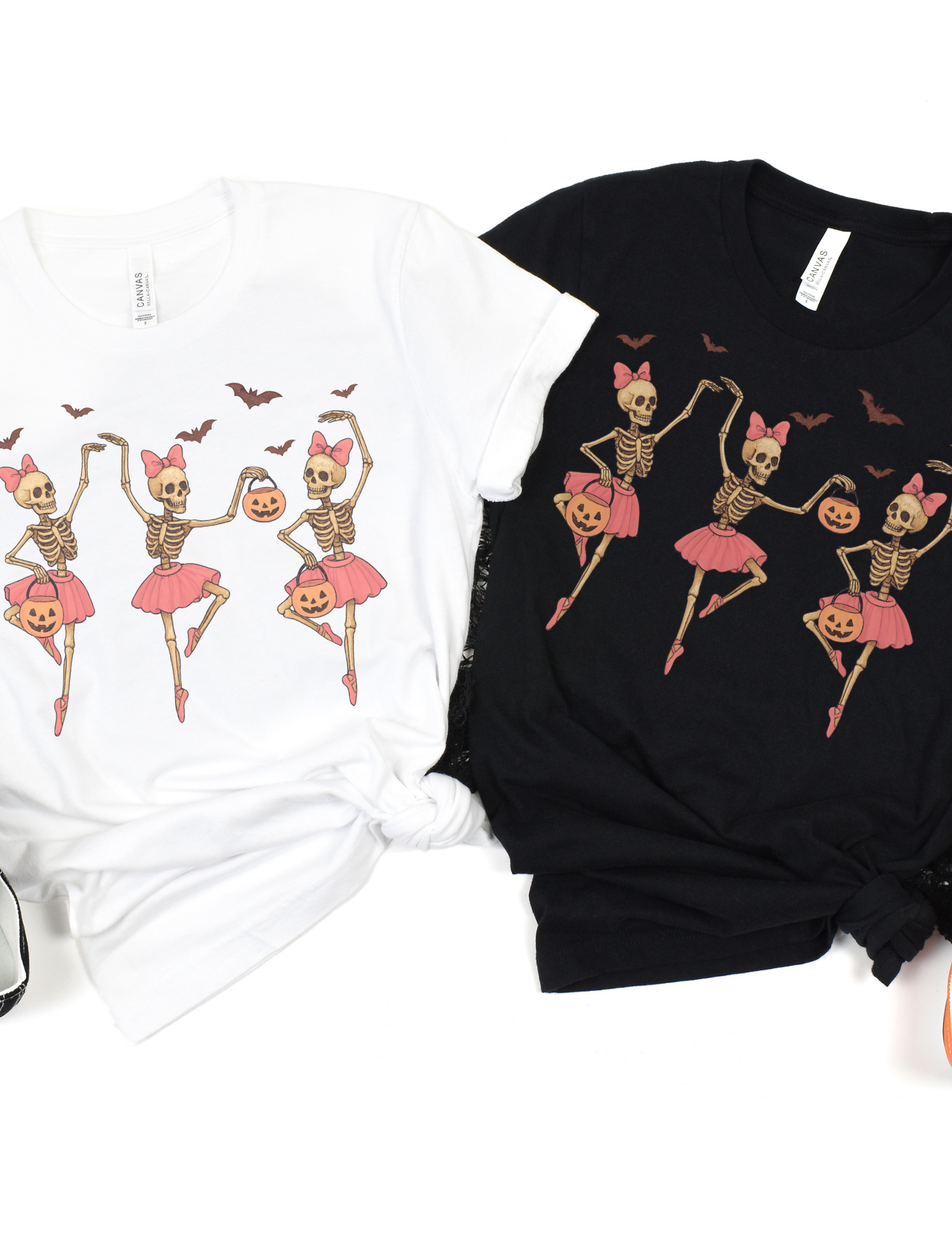 Coquette Girly Dancing Skeleton Shirt
