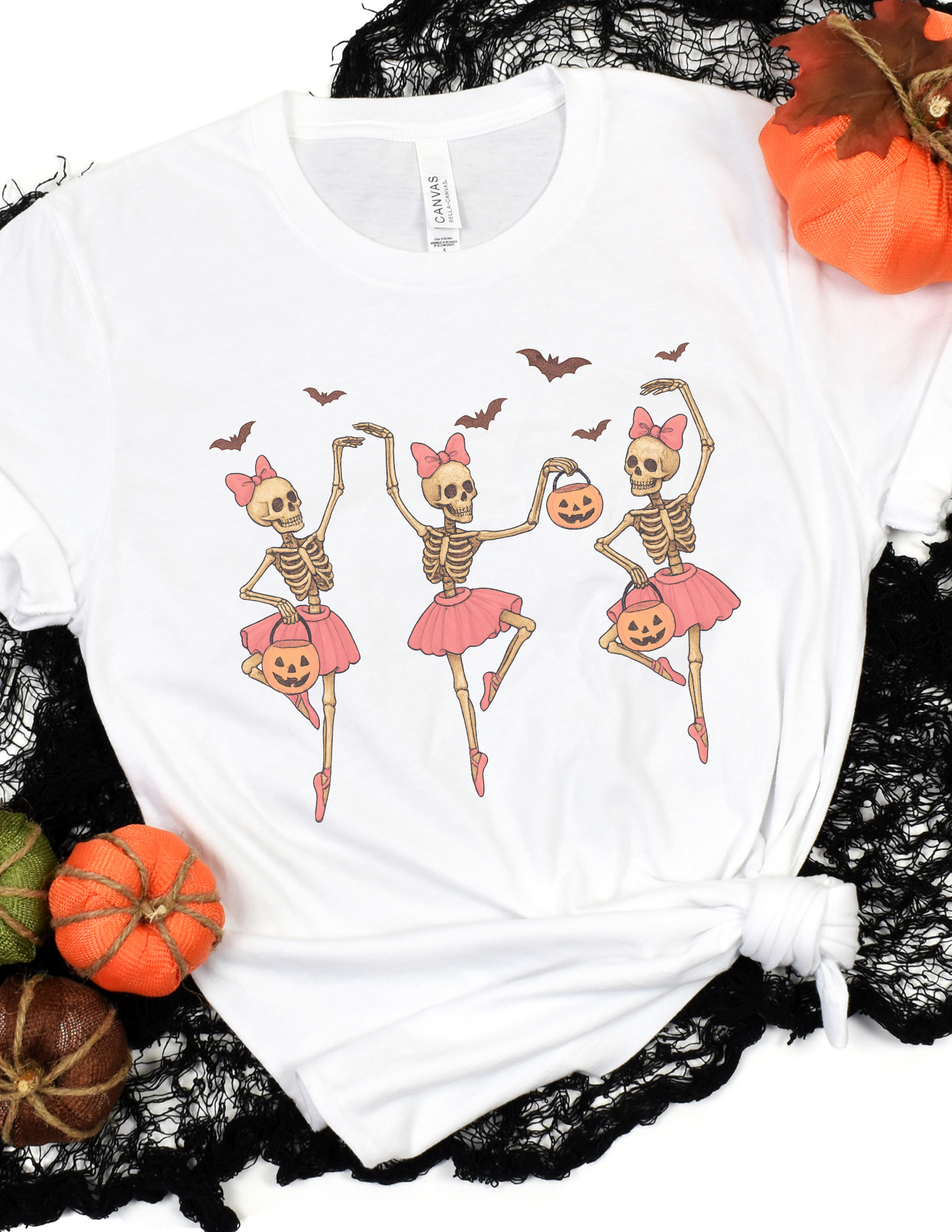 Coquette Girly Dancing Skeleton Shirt