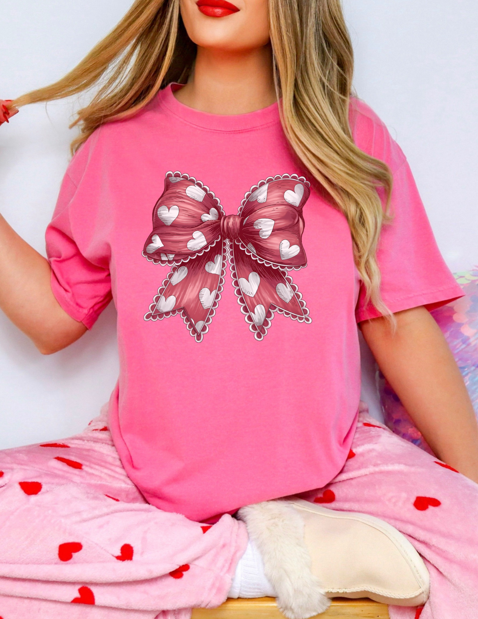 Coquette Bow Heart Shirt