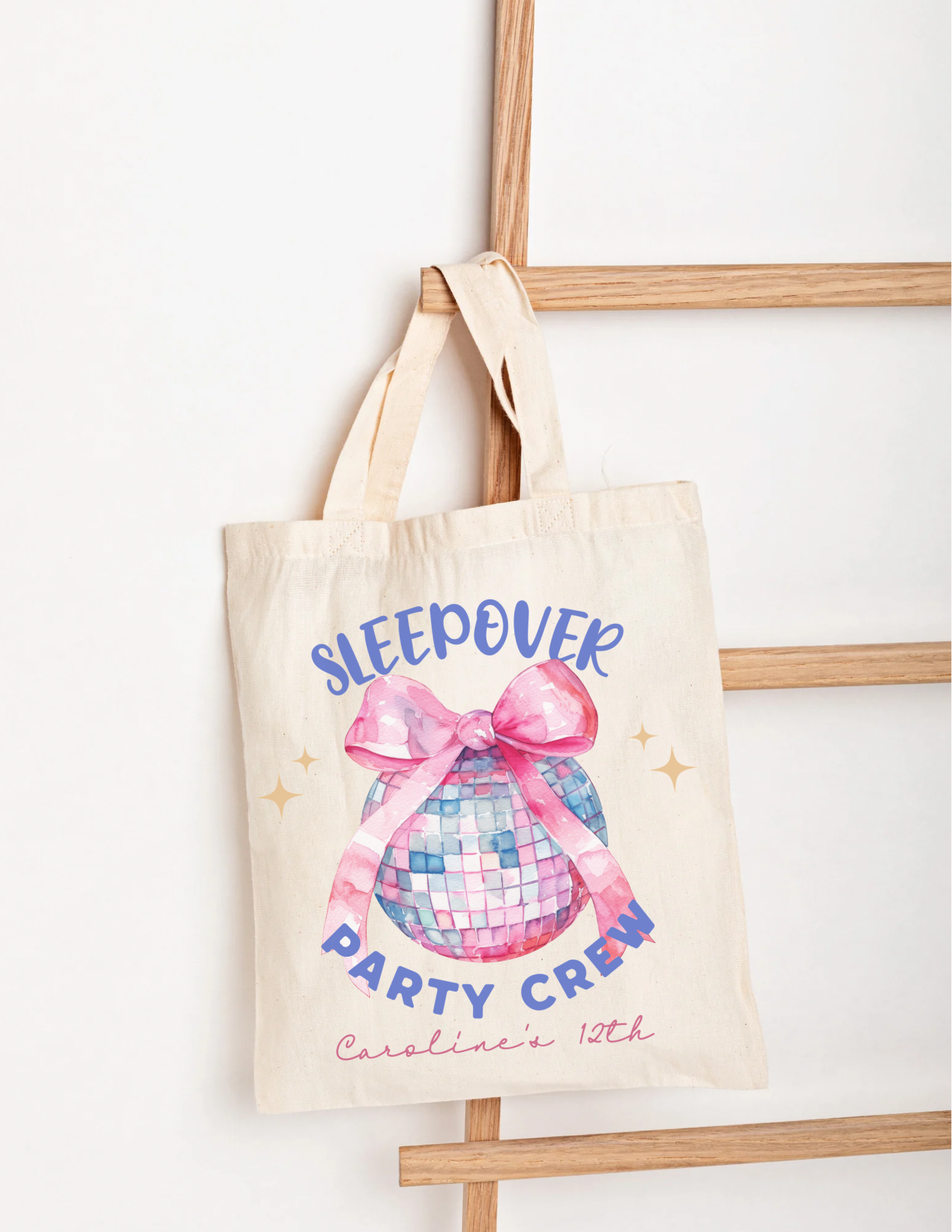 Glam Aesthetic Sleepover Crew Tote Bag