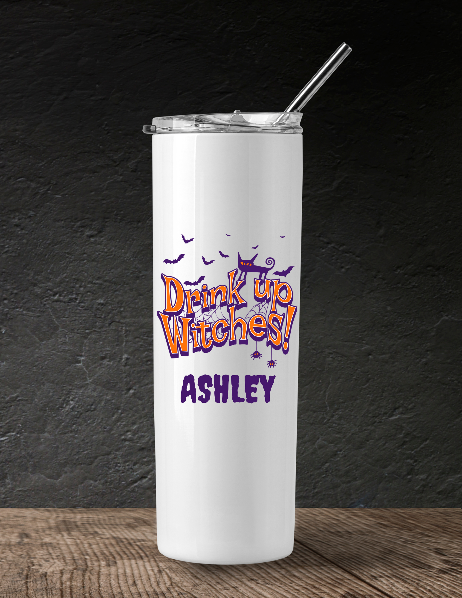 Personalized Halloween Drink Up Witch Tumbler