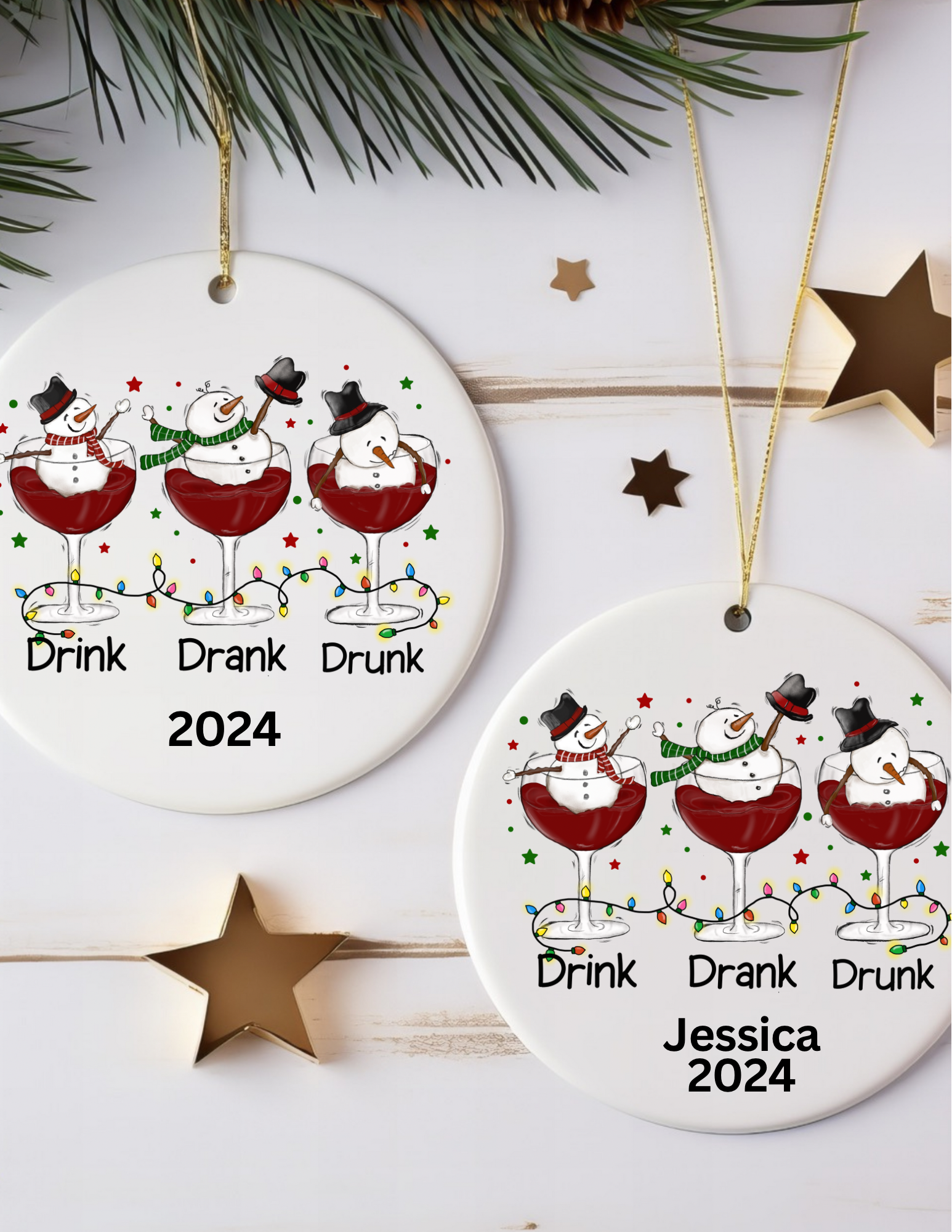 Drink Drank Drunk Ornament