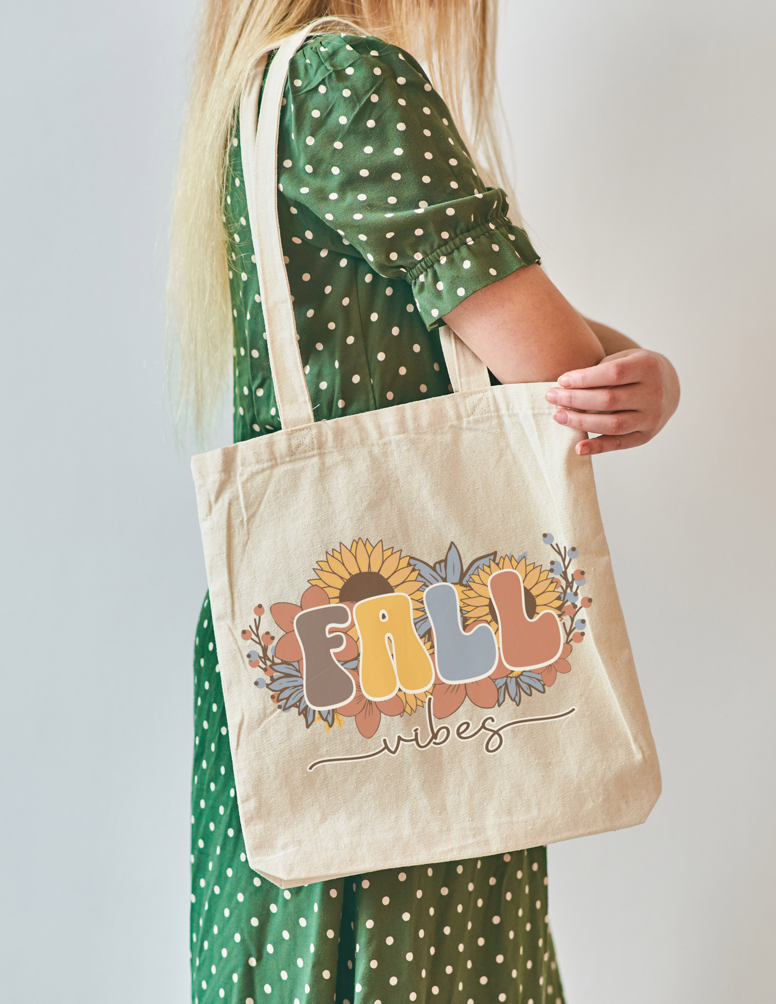 Fall Flower Tote Bag