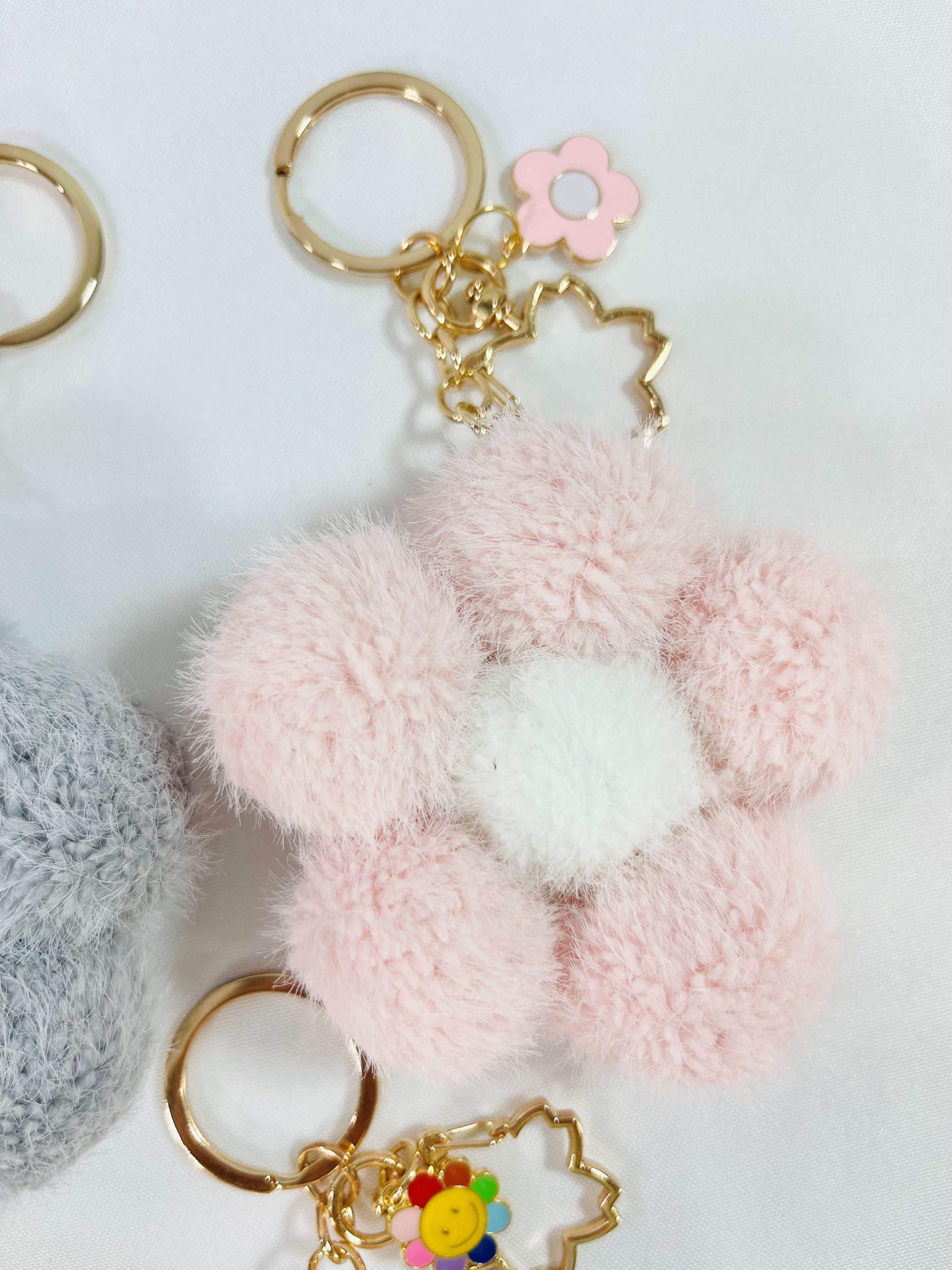 Fluffy Flower Keychain