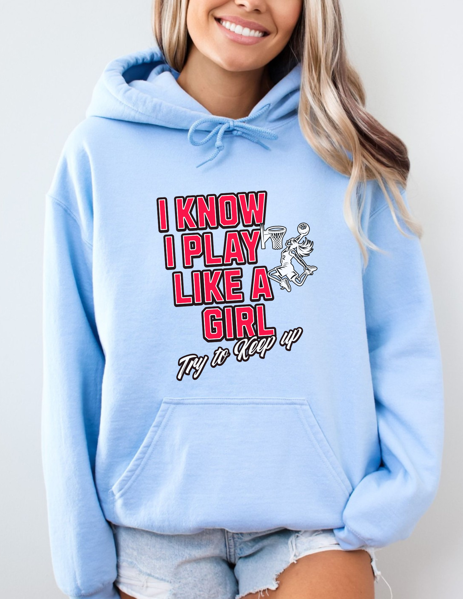 Funny Female Basketball Hoodie