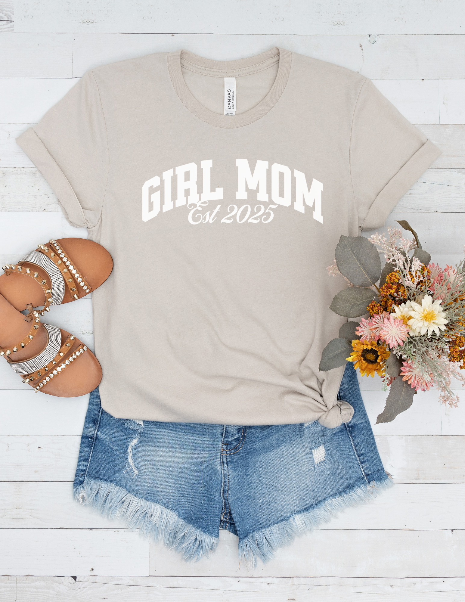 Customized Girl Mom Shirt