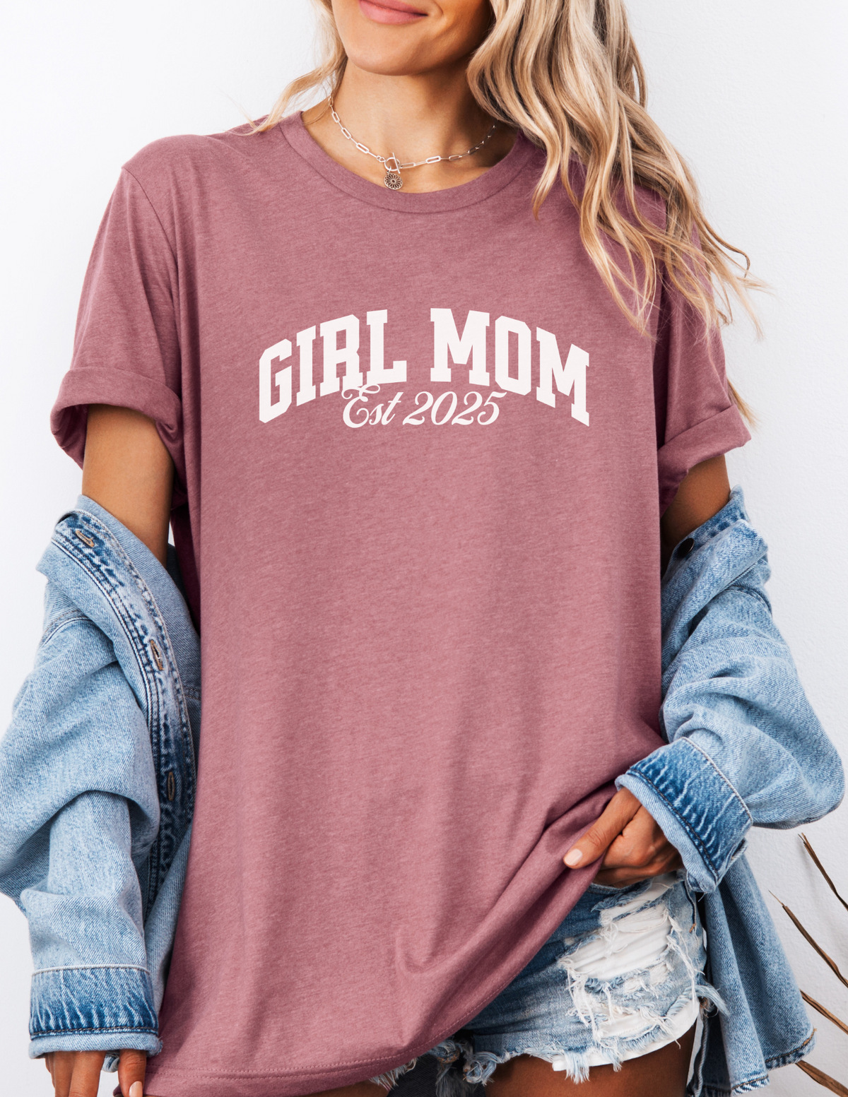 Customized Girl Mom Shirt – Perfect Gift for New or