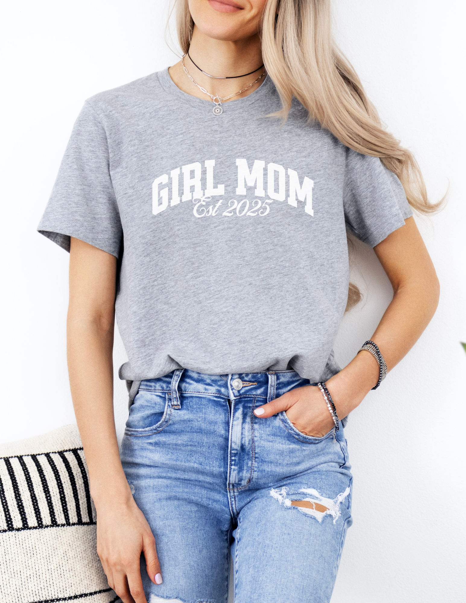 Customized Girl Mom Shirt