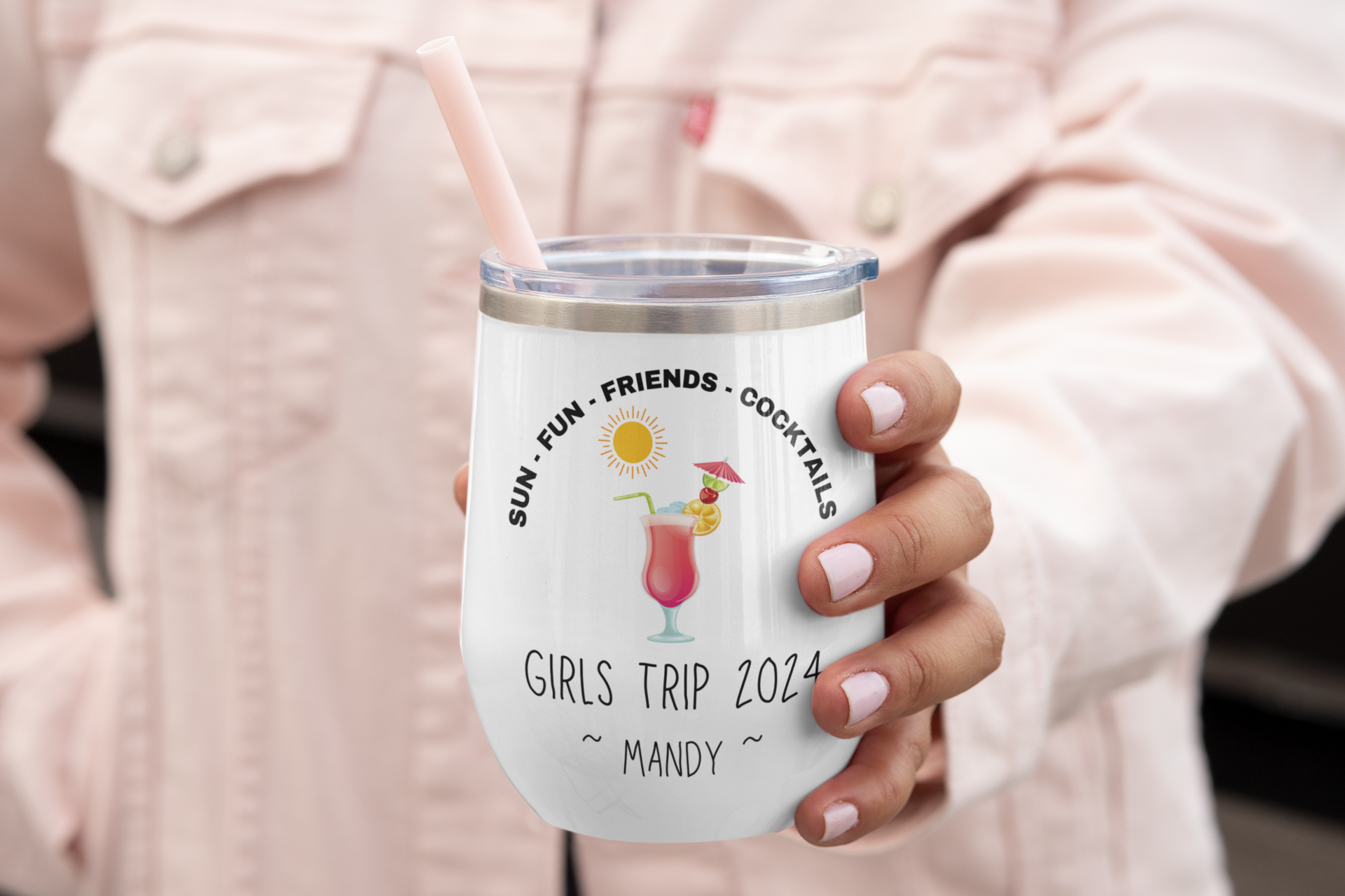 Personalized Girls Trip Tumbler