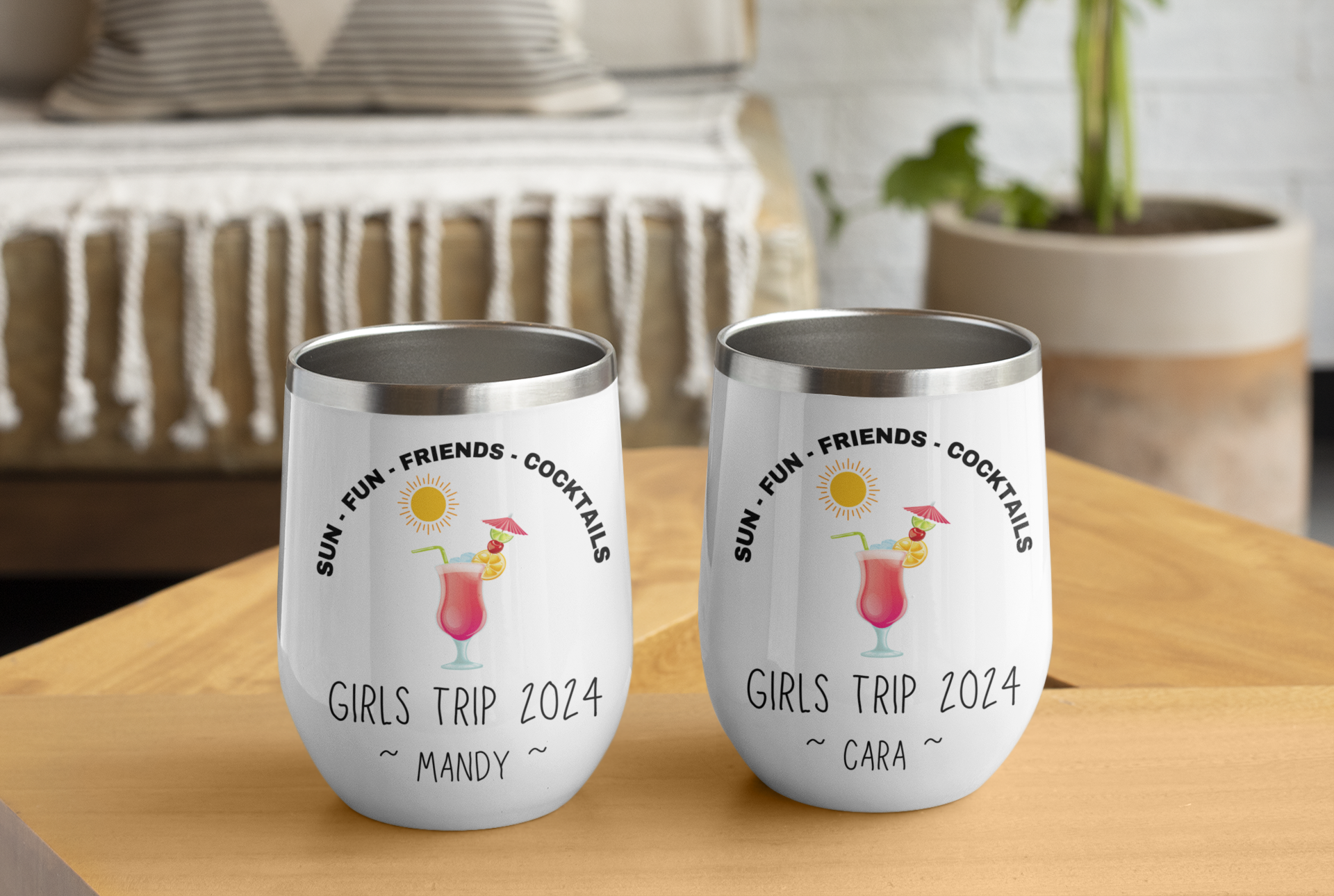 Personalized Girls Trip Tumbler